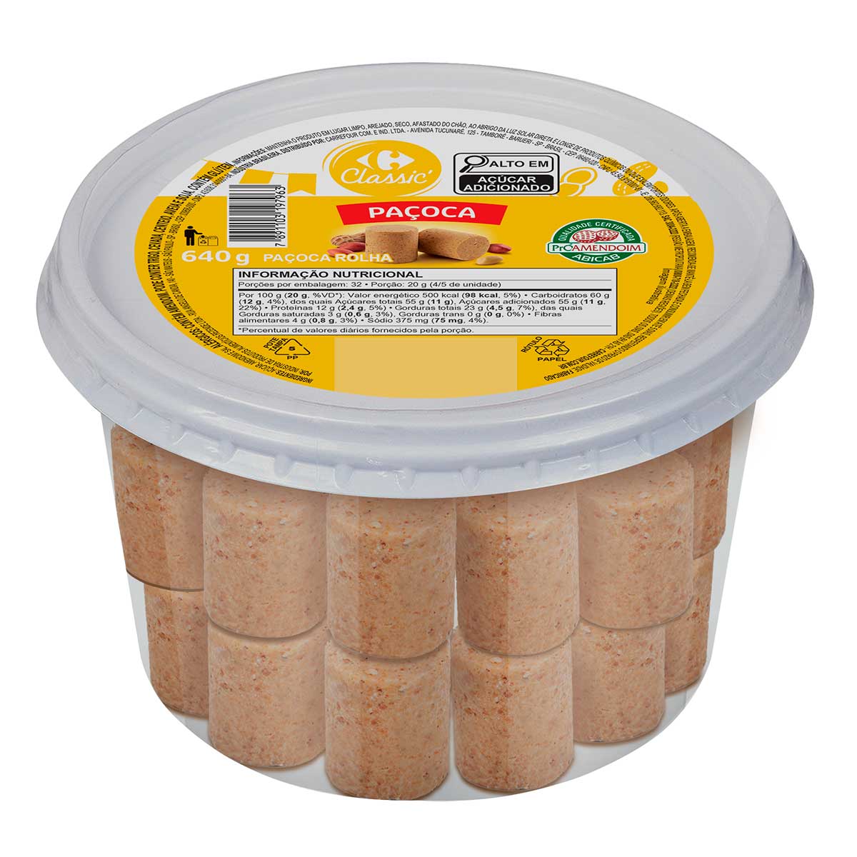 Paçoca Rolha Carrefour 640g