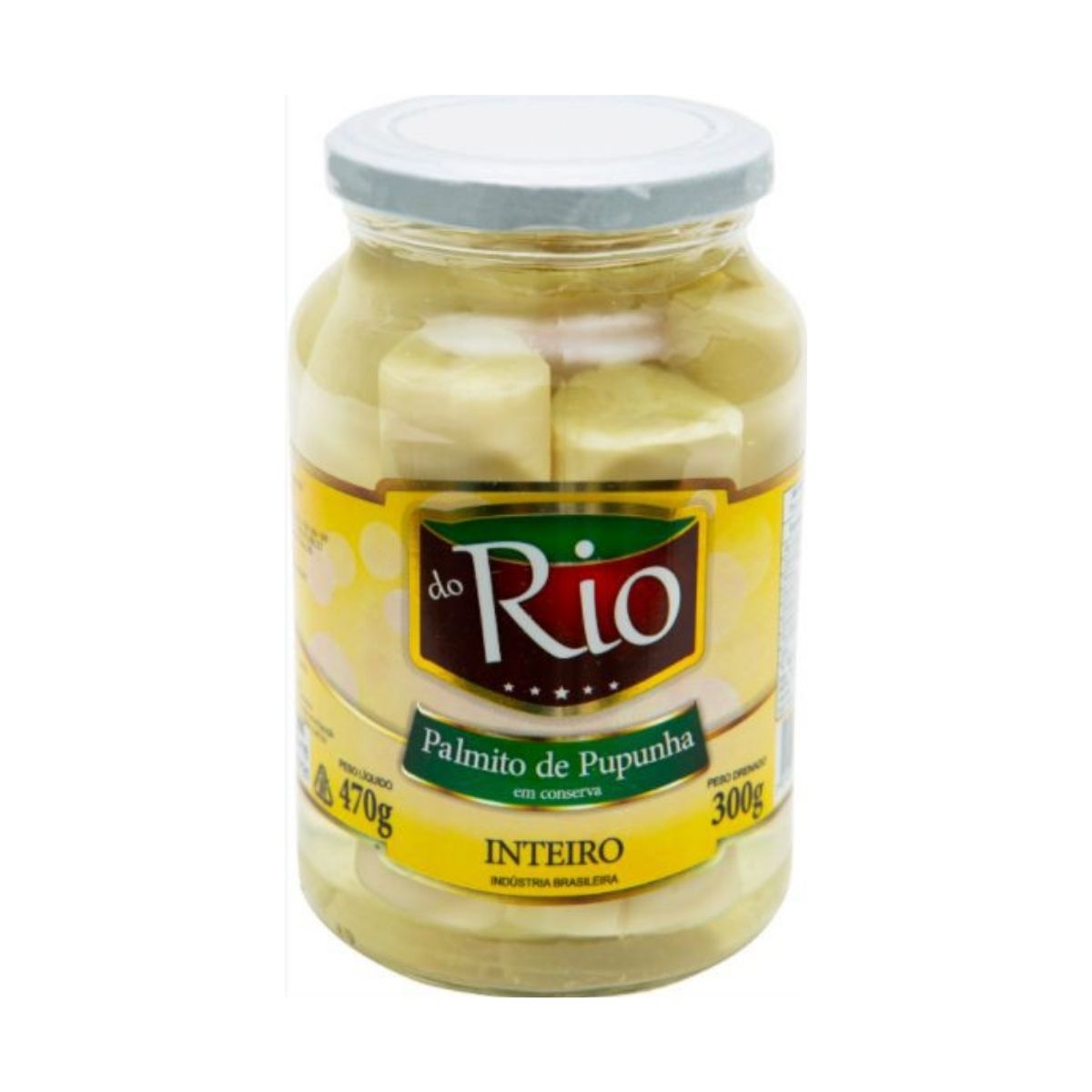 Palmito Inteiro Pupunha do Rio Vidro 300 g