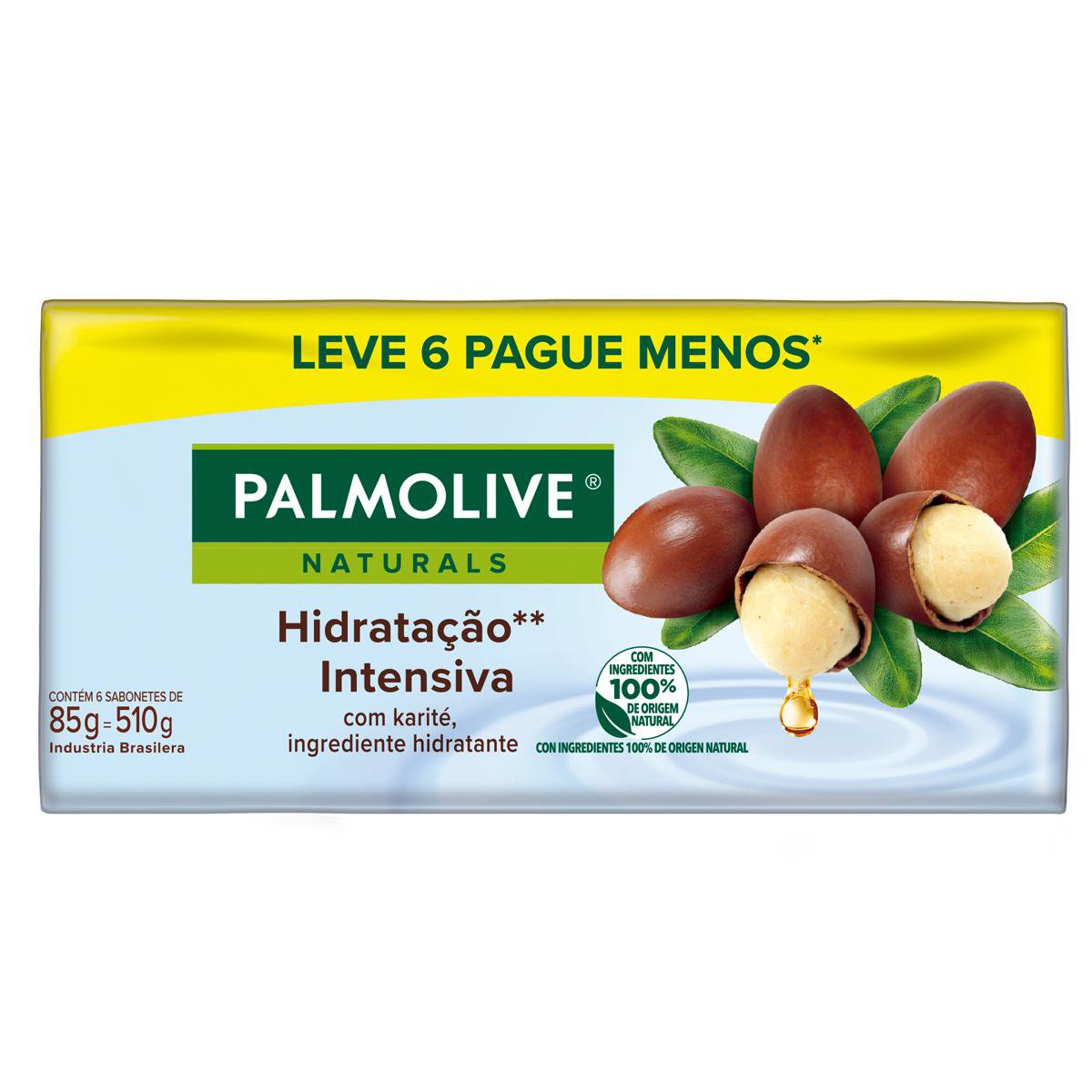 Palmolive Naturals Hidratação Intensiva Sabonete em Barra 85g Promo Leve 6 Pague 5