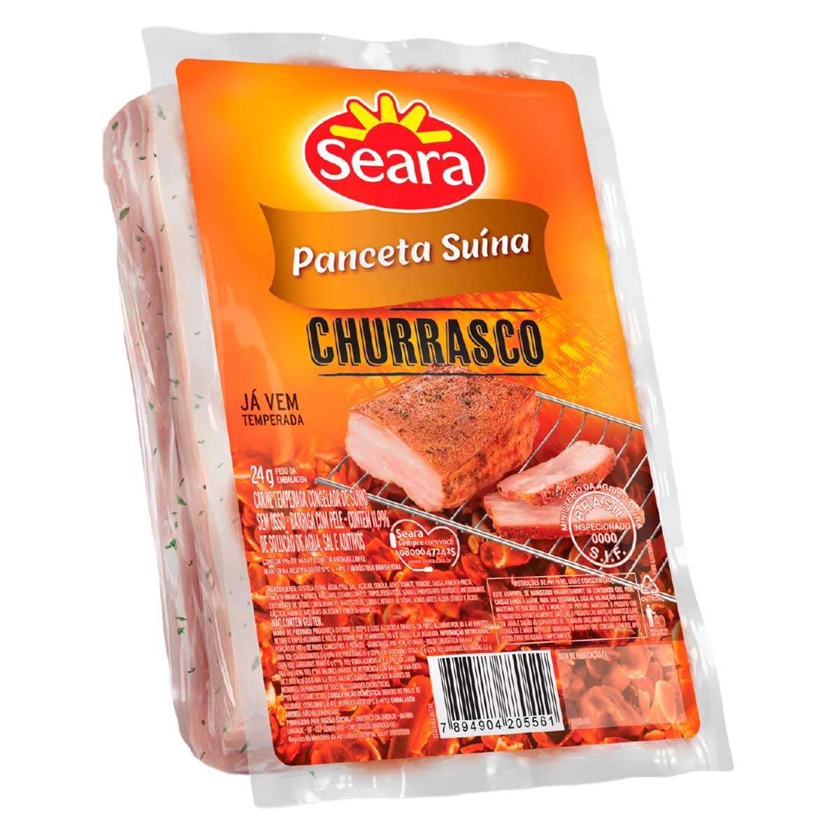 Panceta Suína Temperada Churrasco Seara Aprox. 870g