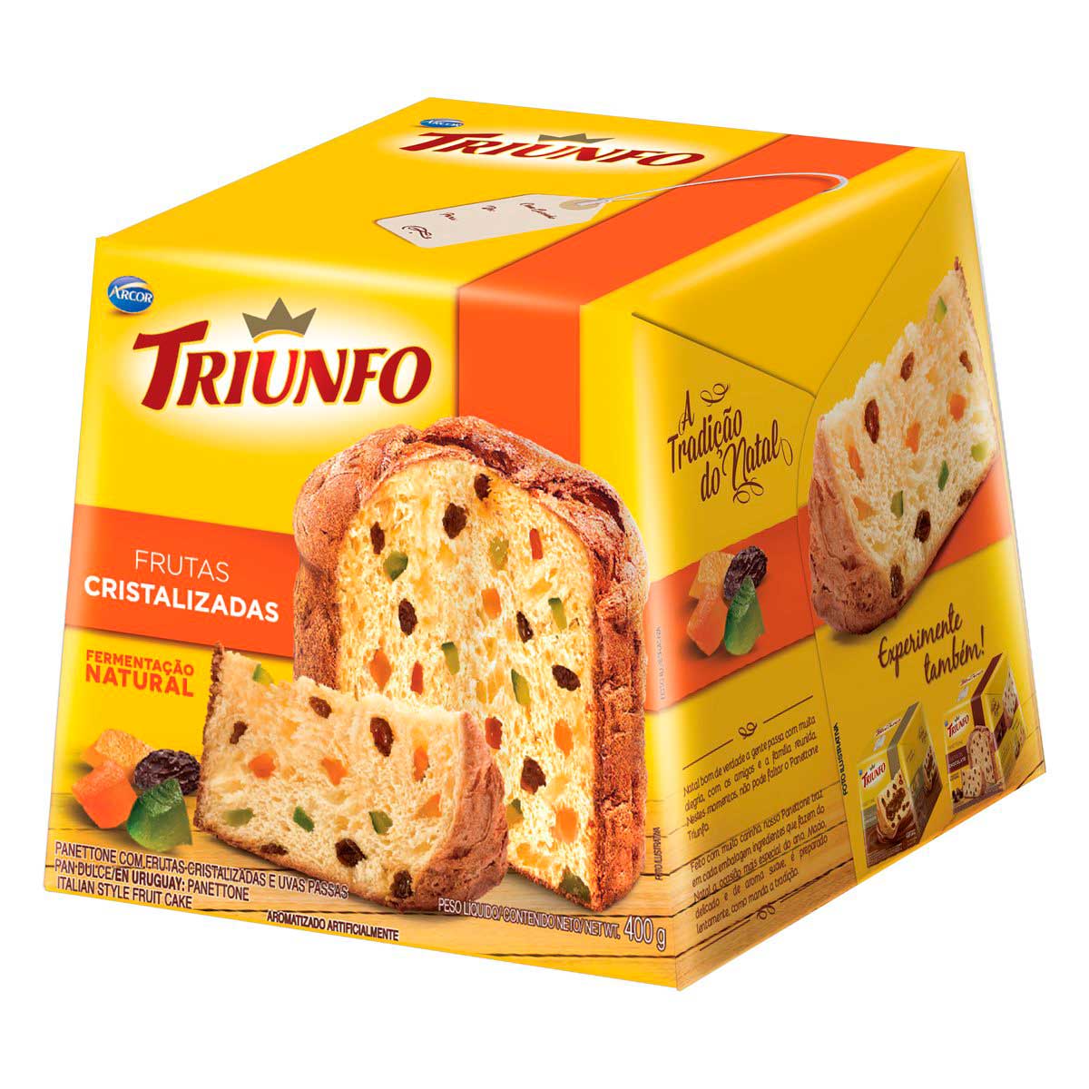 Panetone de Frutas Cristalizadas e Uvas-Passas Triunfo 400 g