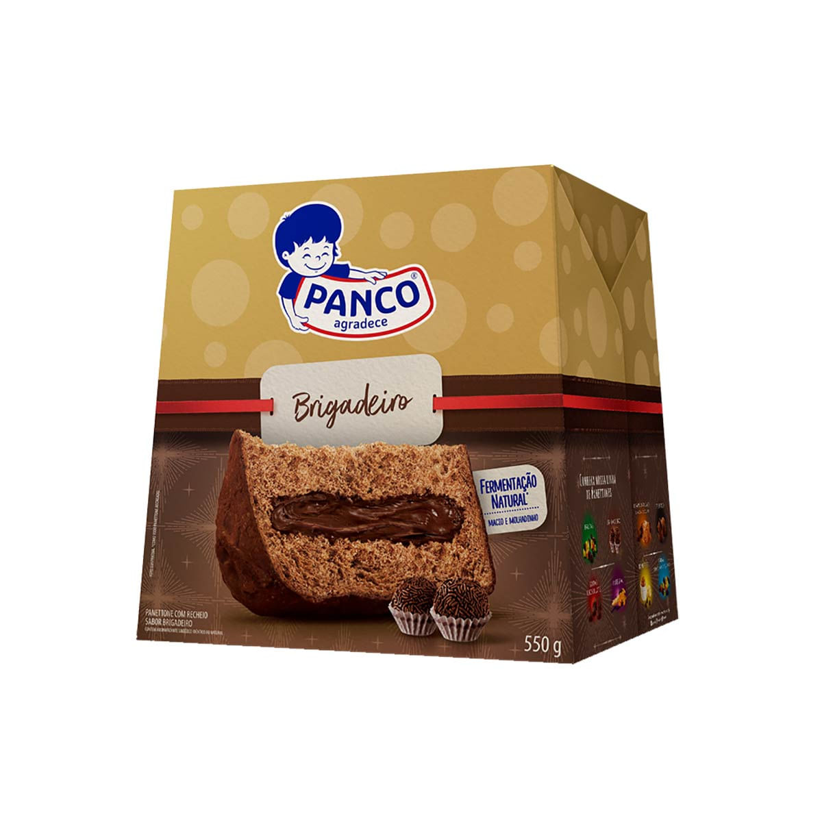 Panetone Mesclado com Brigadeiro Panco 550g