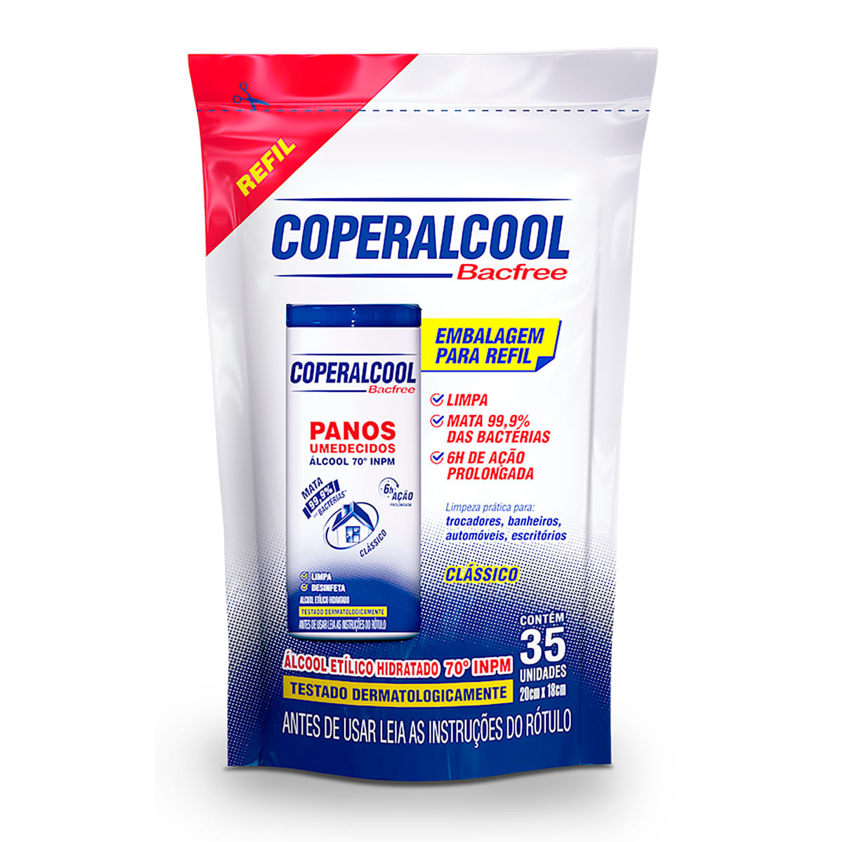 Pano Umedecido Bacfree Coperalcol 35 unidades