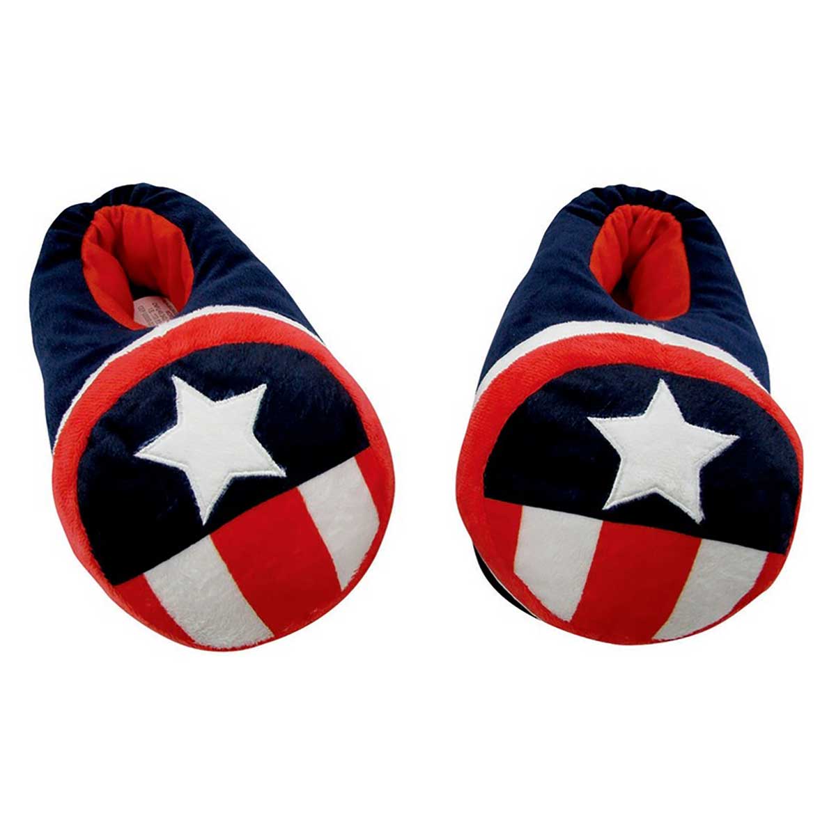 Pantufas Marvel Masculina Infantil Capitão América Vermelha 26/27