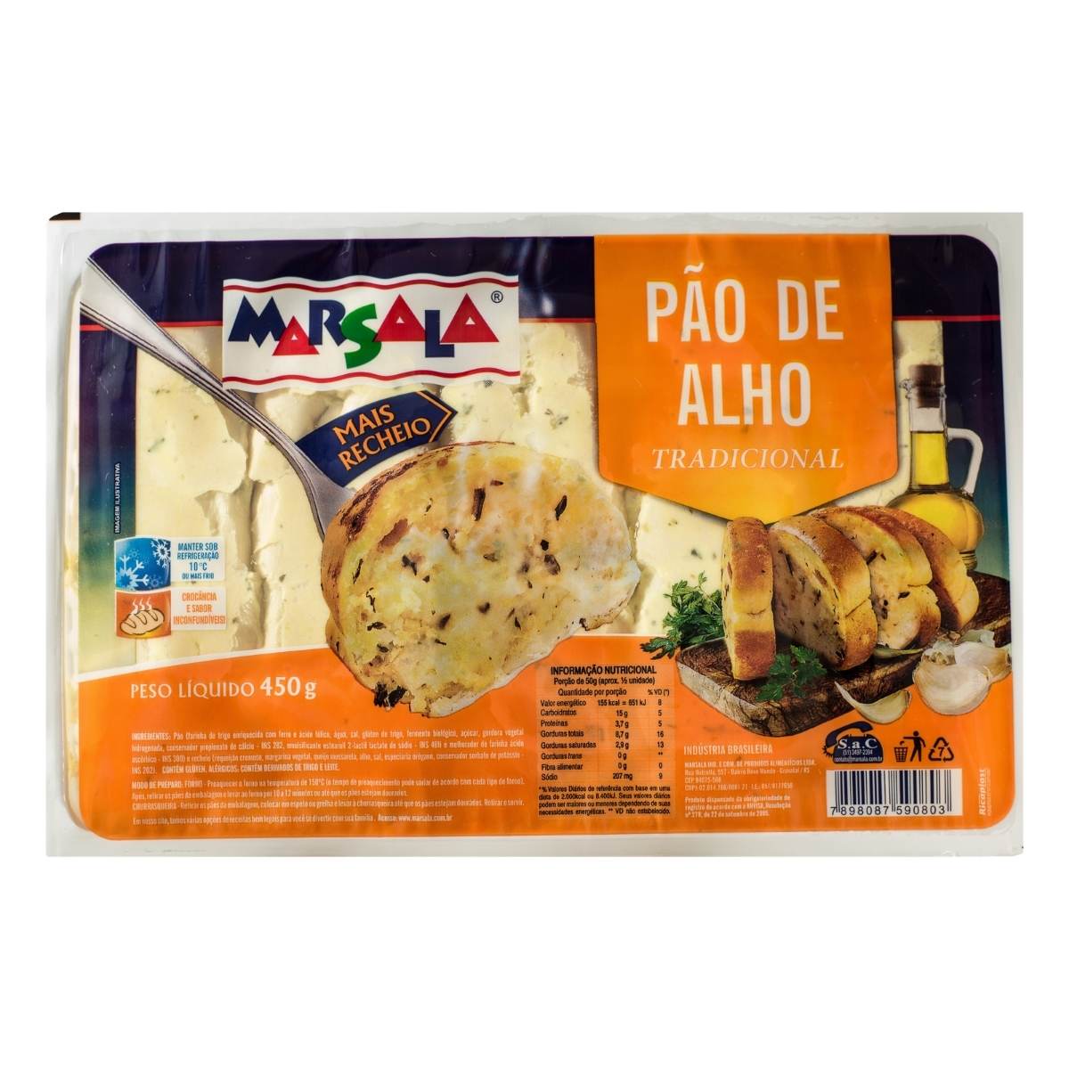 Pão De Alho Tradicional Marsala 450 g