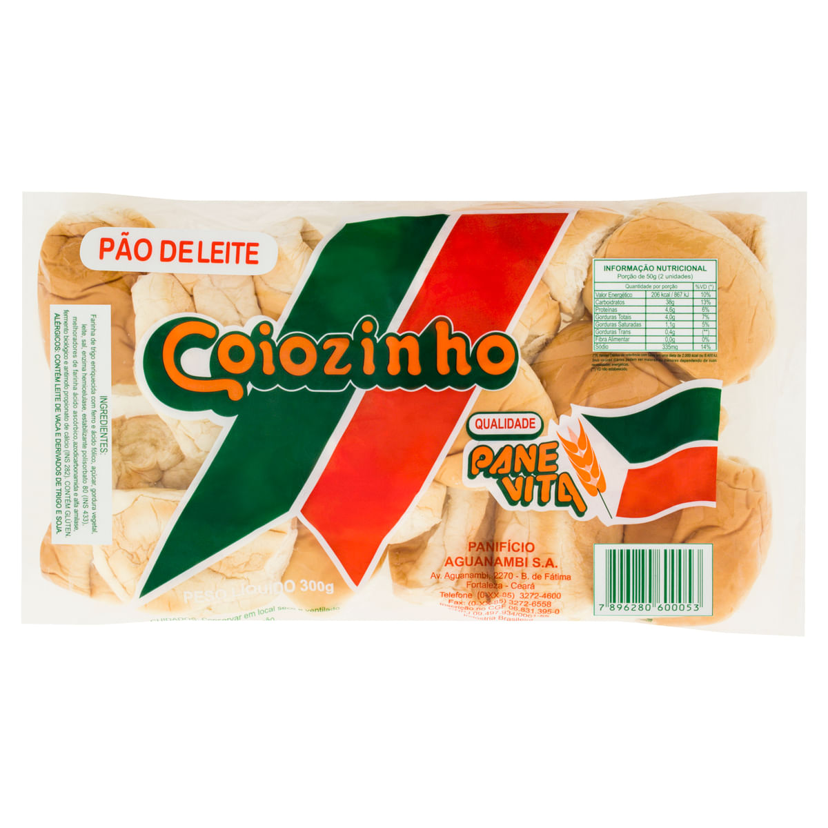 Pão Coiozinho Panevita 300 g