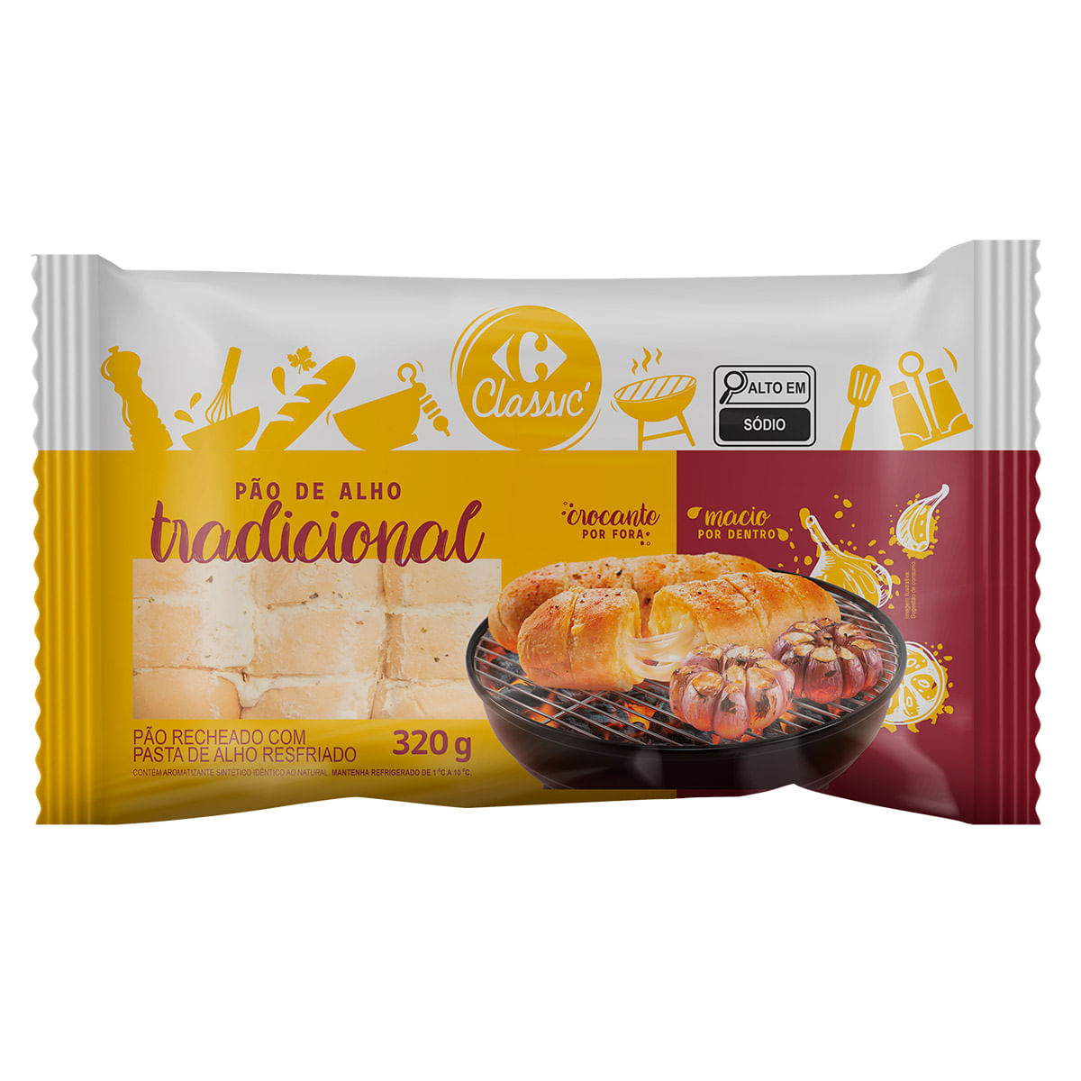 Pão de Alho Tradicional Carrefour 320g