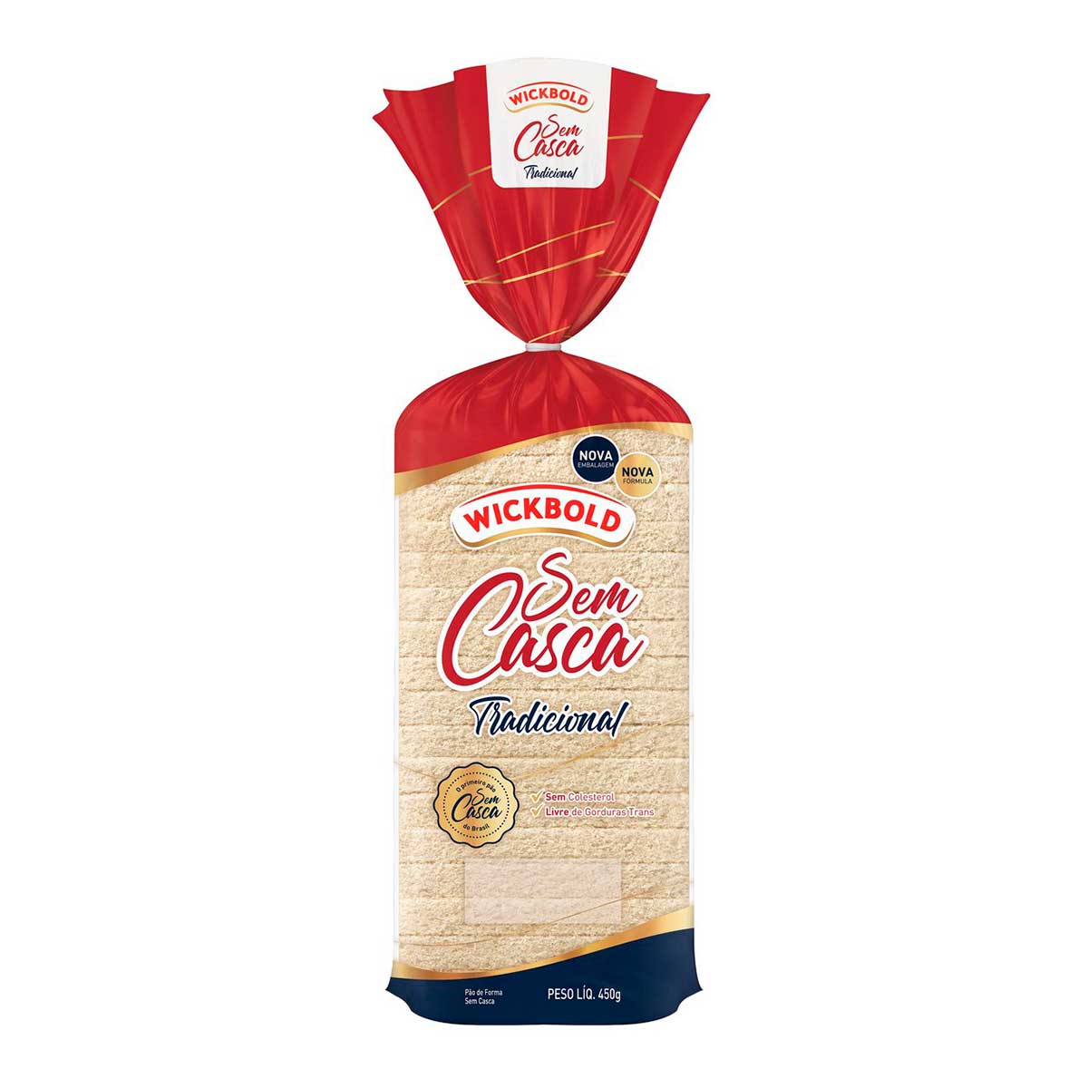 Pão de Forma sem Casca Tradicional Wickbold 450 g