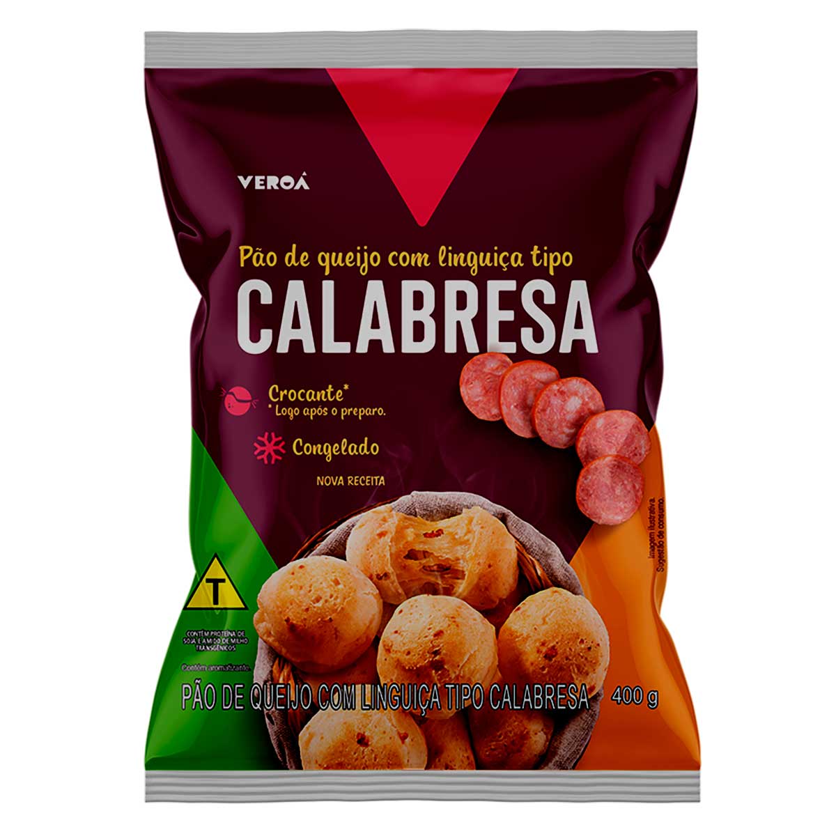 Pão de Queijo com Linguiça Tipo Calabresa Veroá 400g