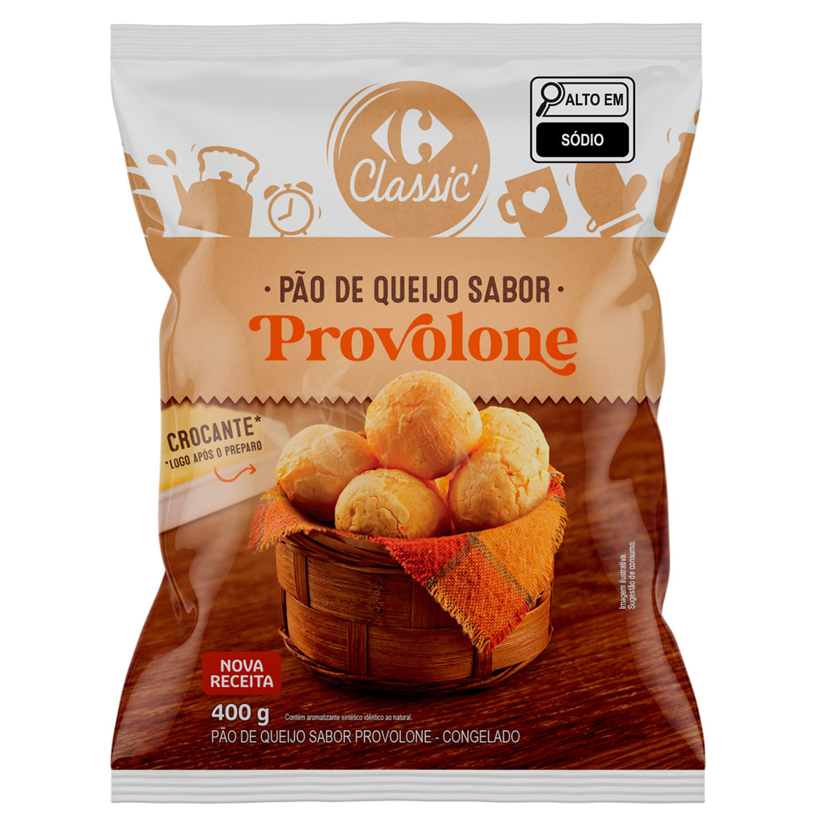 Pão de Queijo com Provolone Carrefour 400g