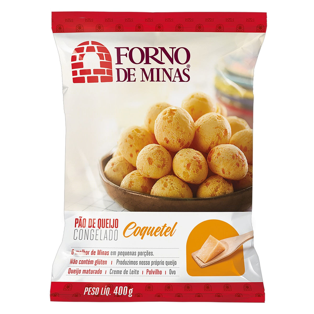 Pão de Queijo Coquetel Forno de Minas 32 Pães 400g