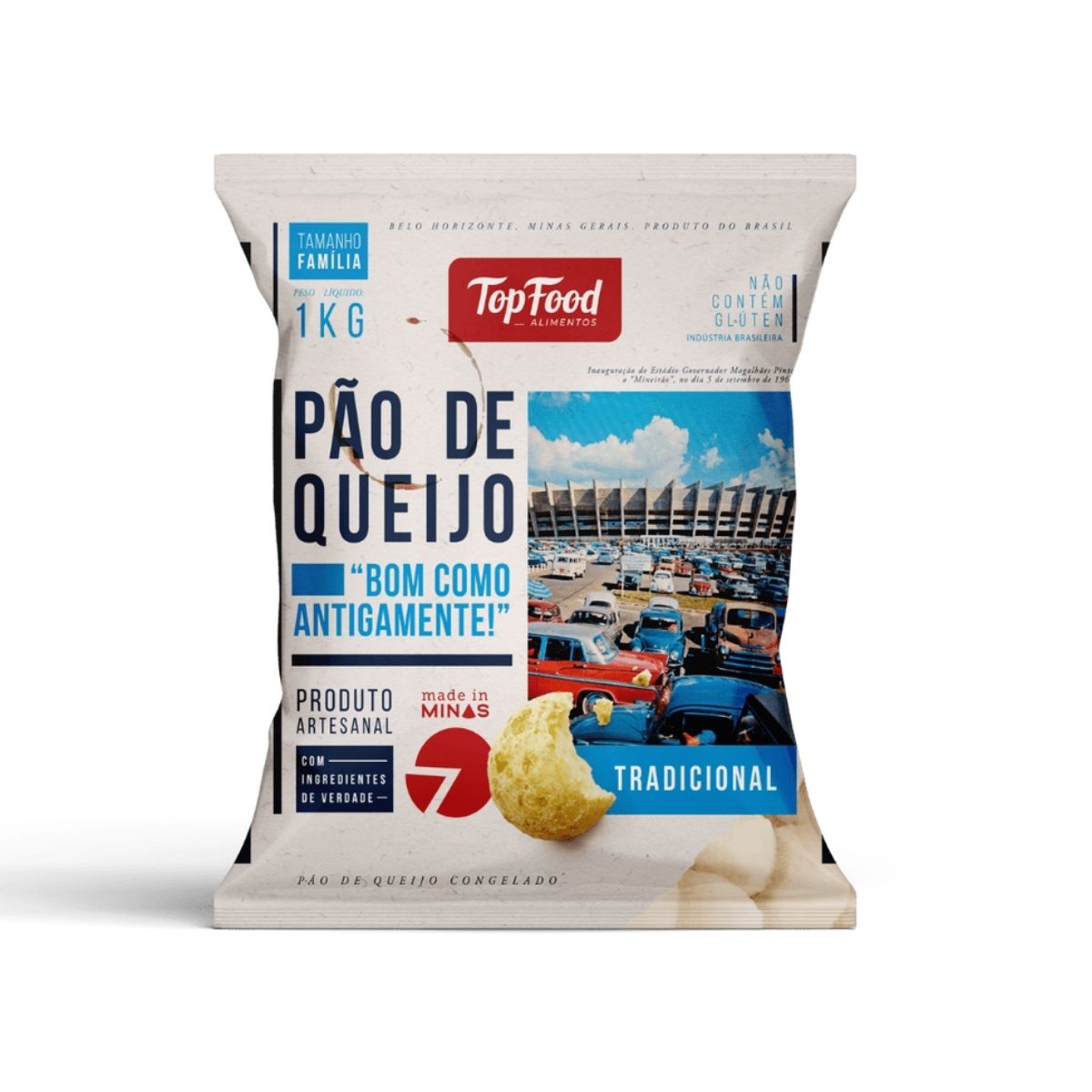 Pão de Queijo TopFood Tradicional 1 Kg