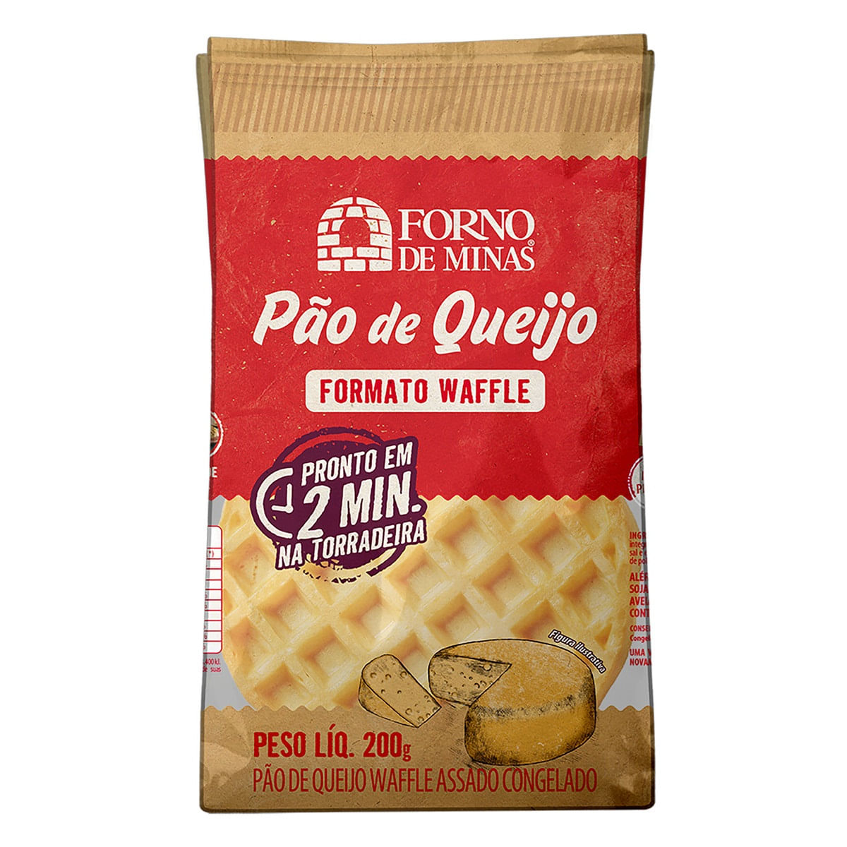 Pão de Queijo Waffle Forno de Minas 200 g