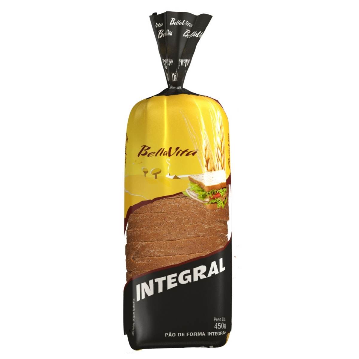 Pão de Forma Integral Bella Vita 450 g