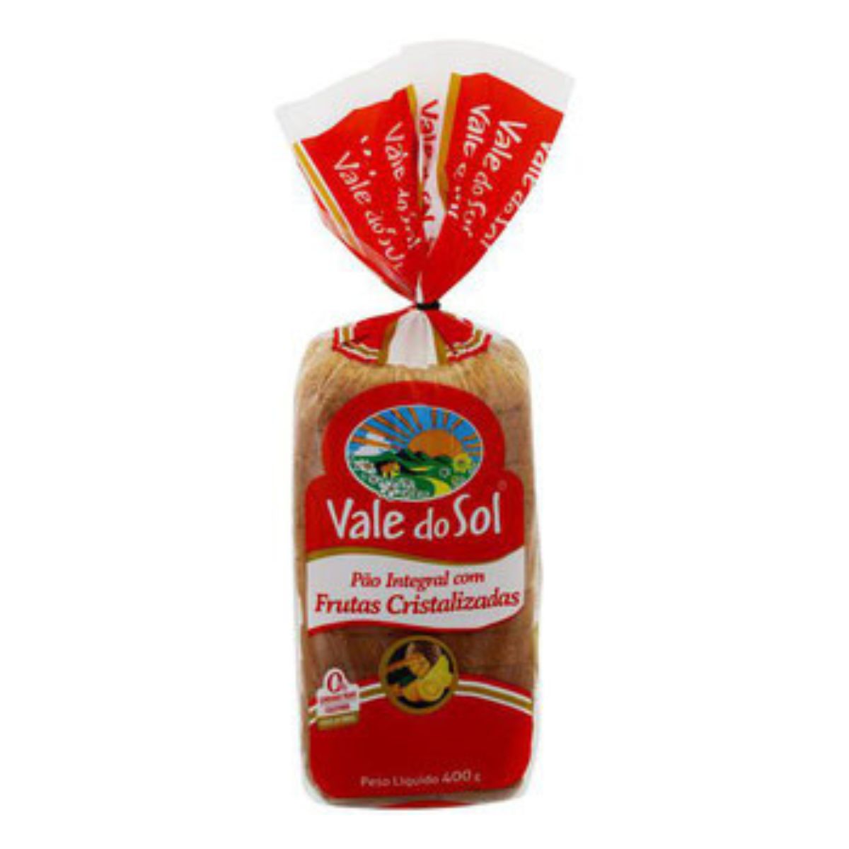 Pão Integral Vale Do Sol Frutas Cristalizadas 370G