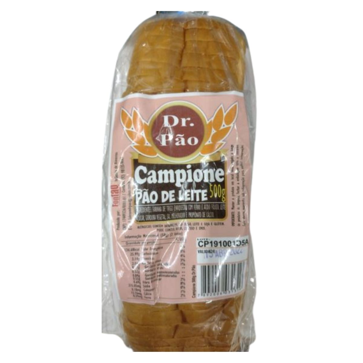 Pão Leite Campione Dr Pão 500 g