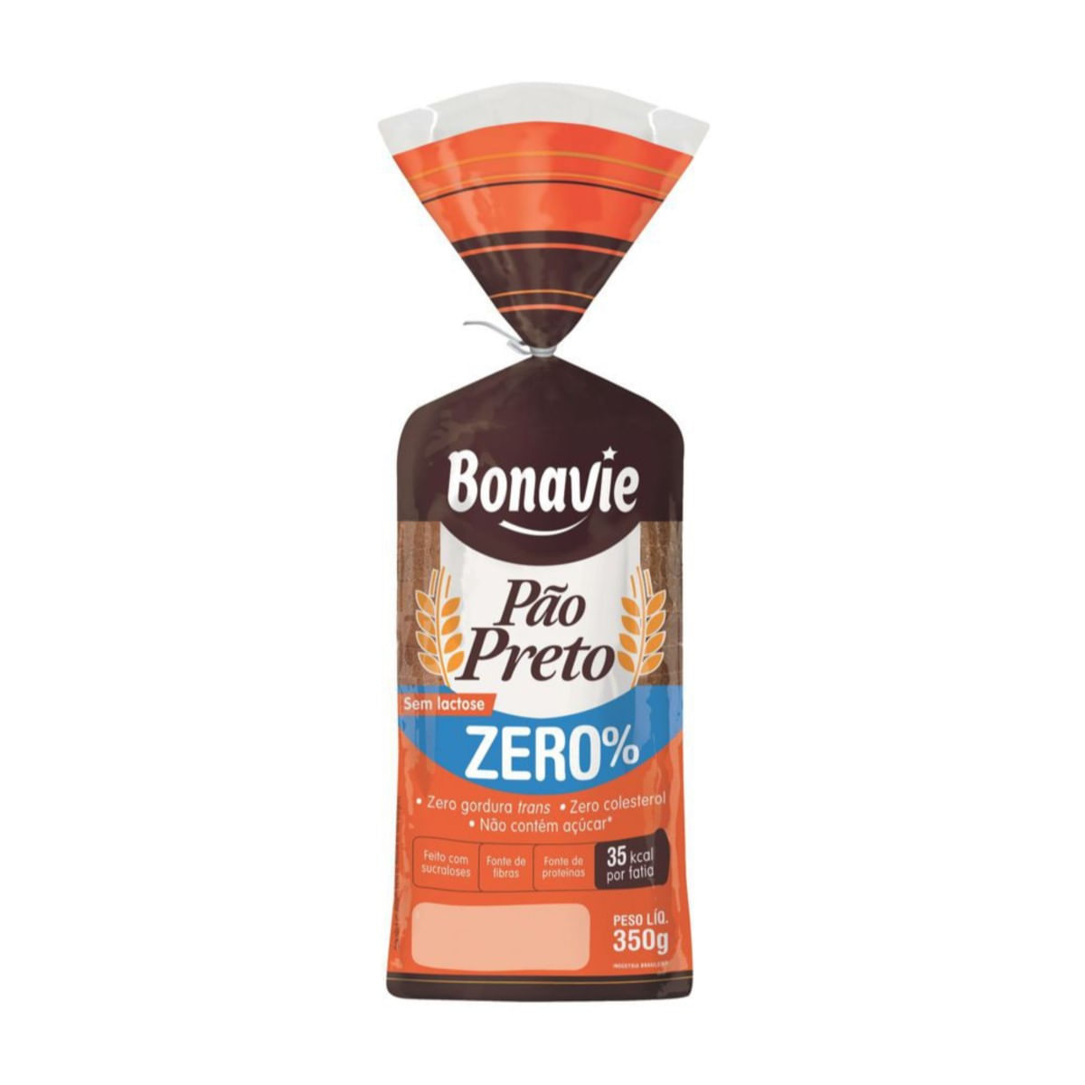 Pao Preto Bonavie Zero S Lac 350 g