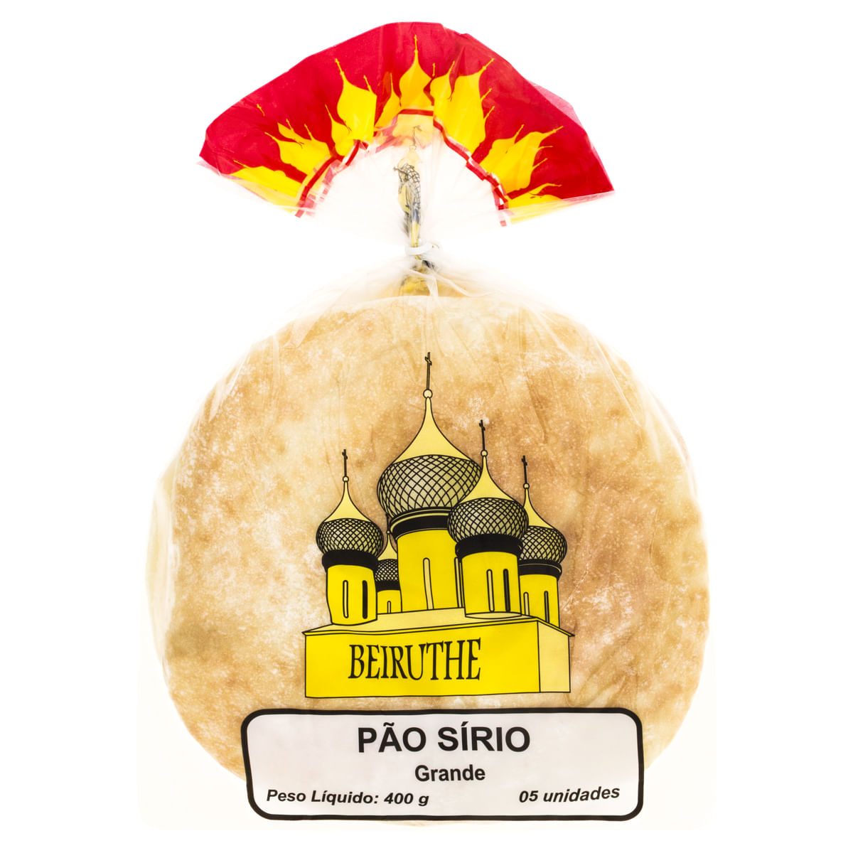 Pão Sirio Grande Beiruthe Pacote 400 g