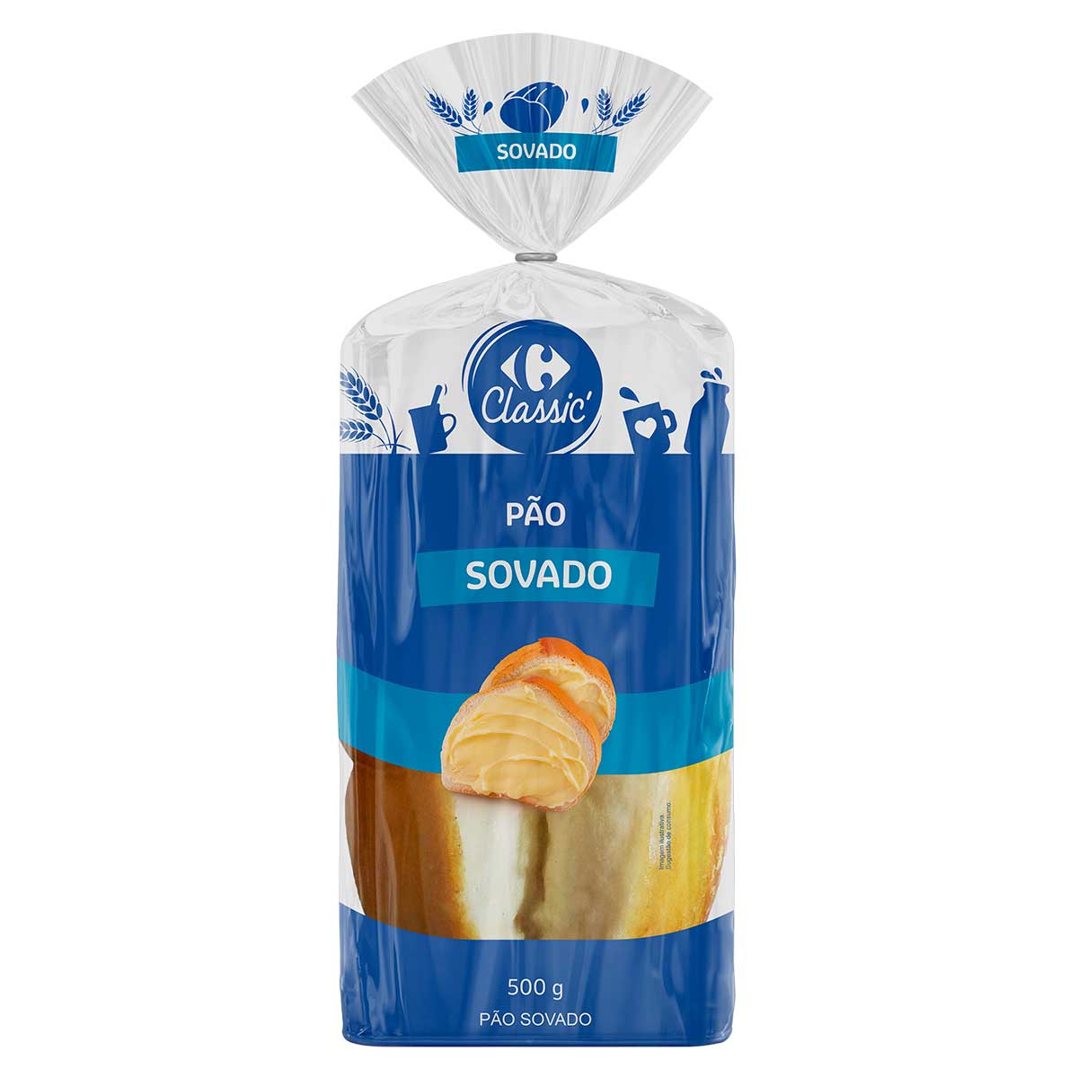 Pão Sovado Doce Carrefour Classic 500g