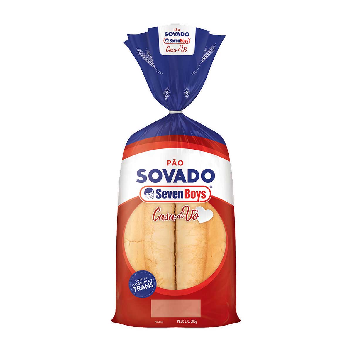 Pão Sovado Seven Boys Casa de Vó 500 g