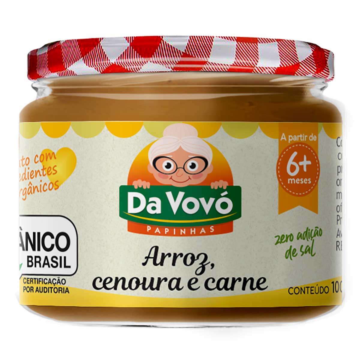 Papinha Sabor Arroz, Feijão, Carne e Legumes Da Vovó Papinhas 100ml