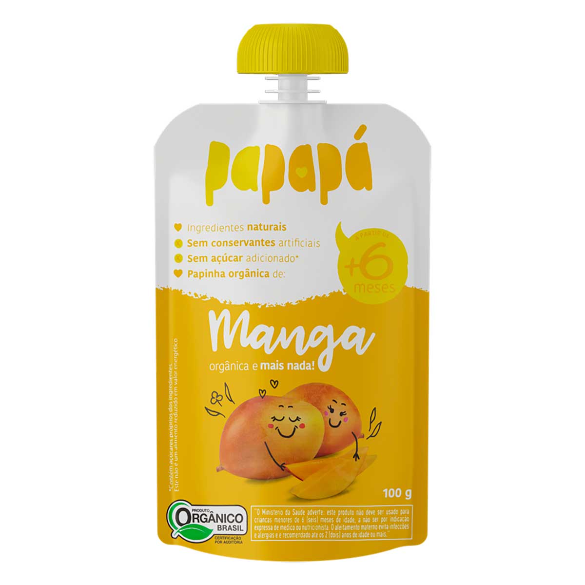 Papinha Orgânica Sabor Manga Papapa 100g