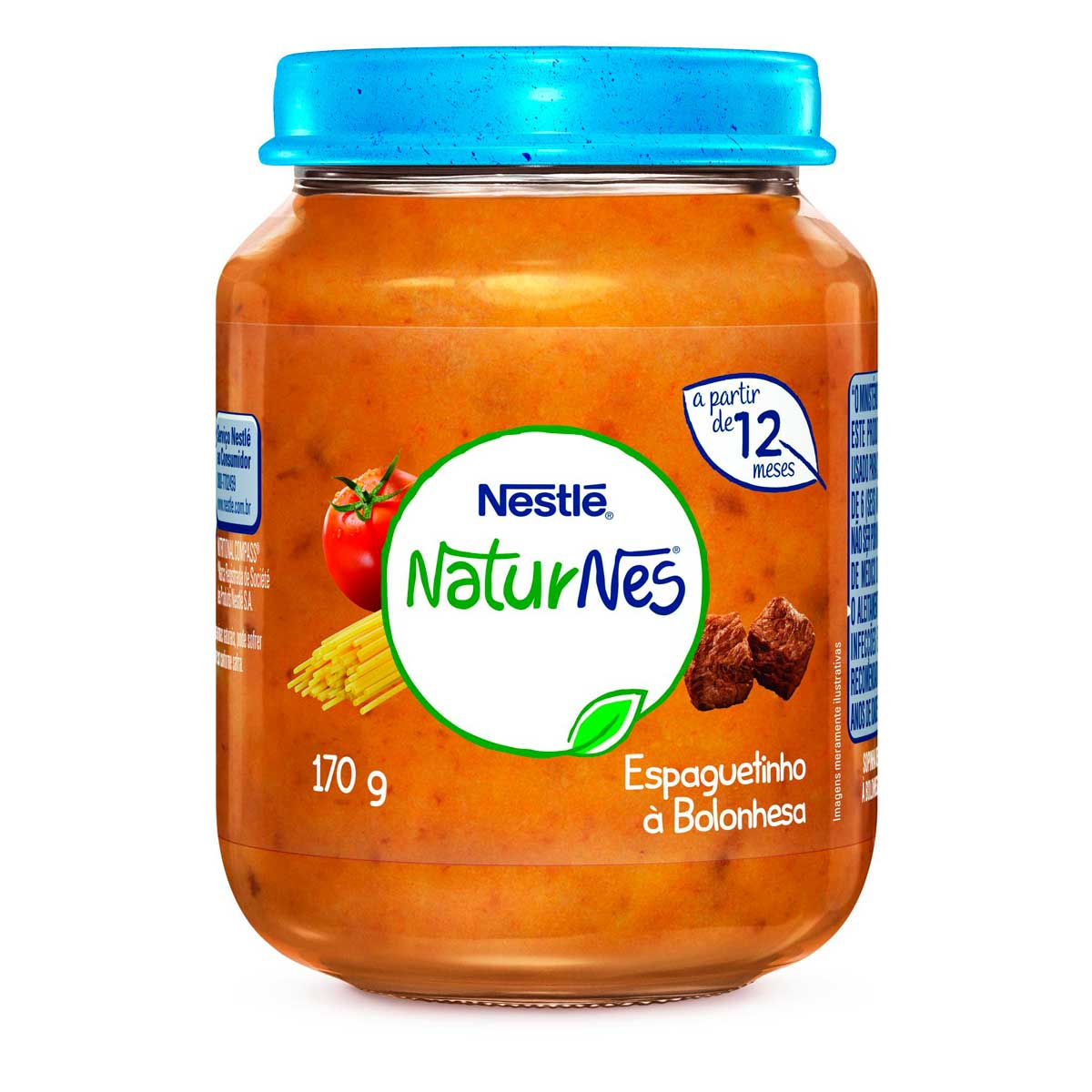 Papinha Naturnes Espaguetinho à Bolonhesa Nestlé 170 g