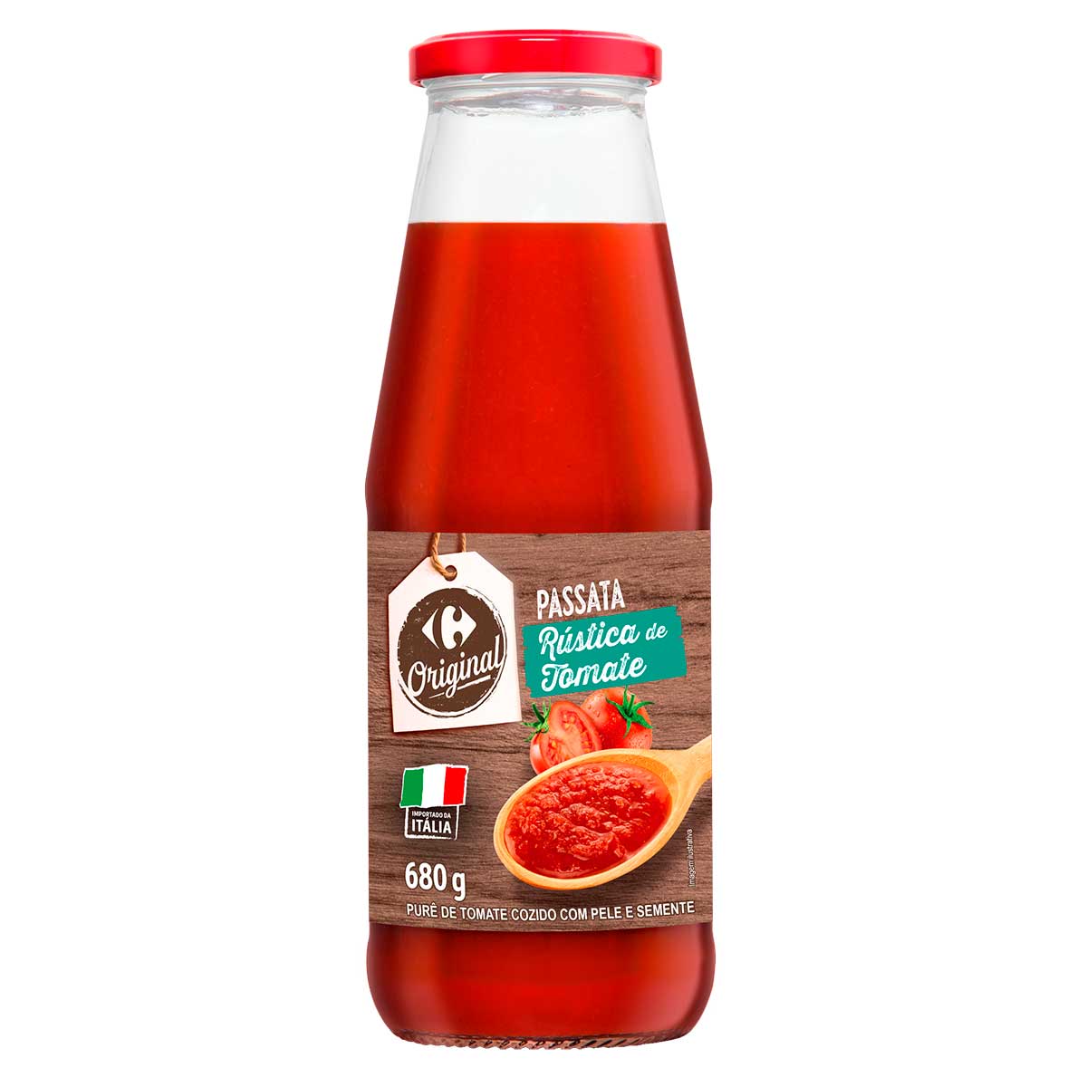 Passata de Tomate Rústica Carrefour Original 680g