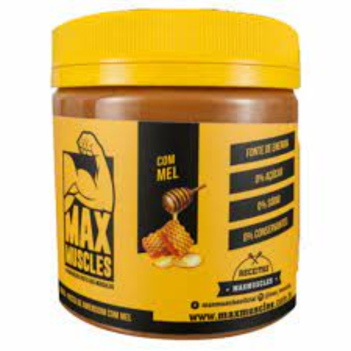 Pasta de Amendoim com Mel Max Muscles 500 g