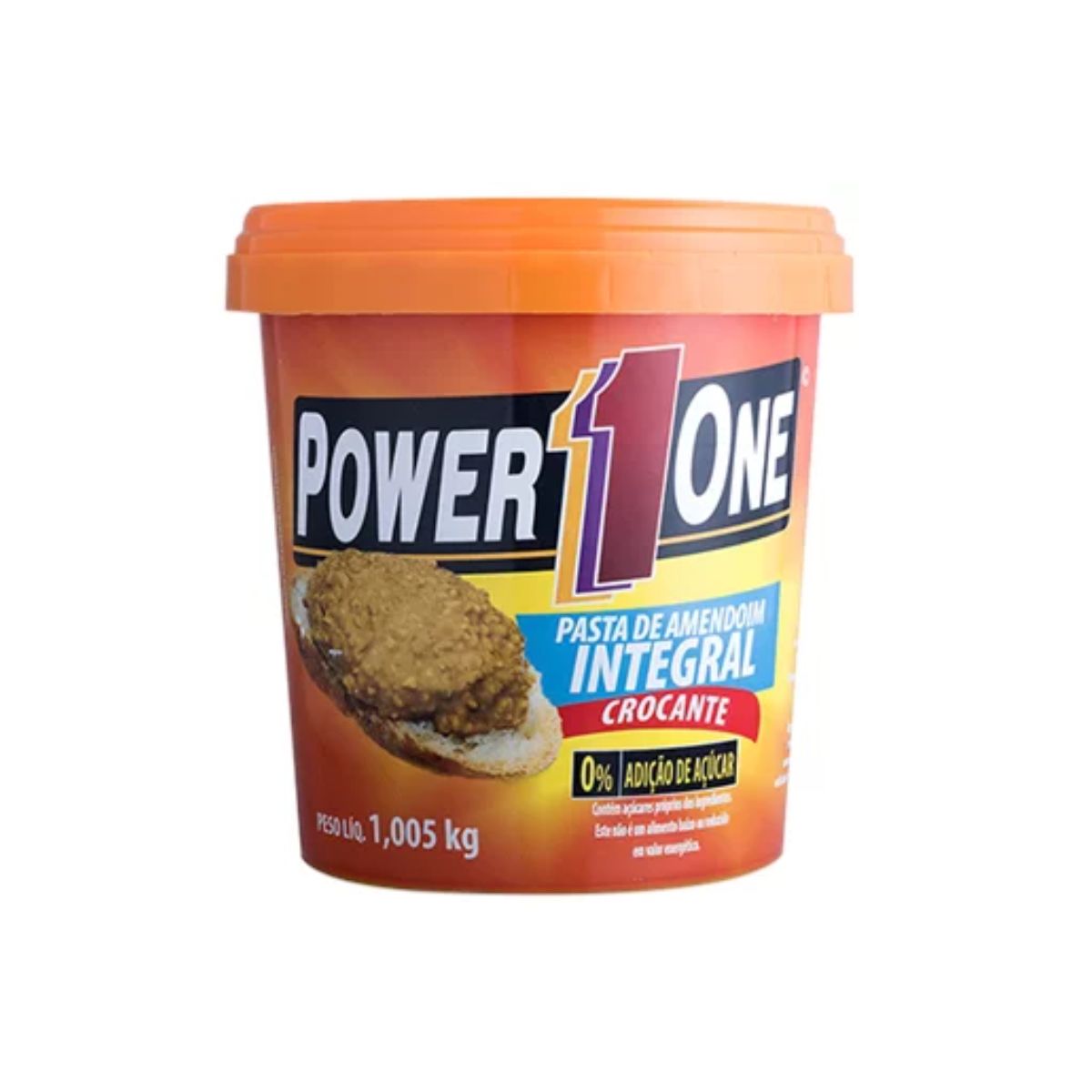 Pasta de Amendoim Integral Crocante Power 1 one 1 Kg