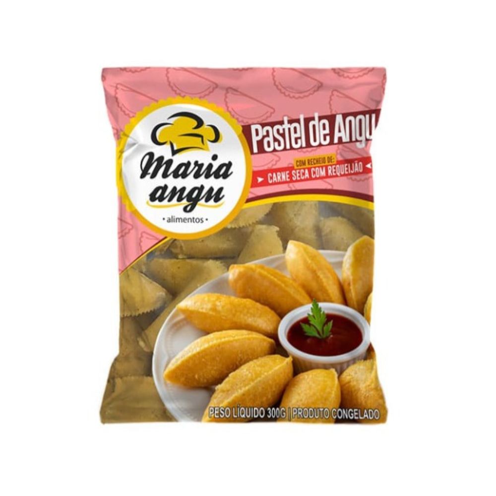 Pastel Angu Maria Angu Carne Seca Requeijão 300 g