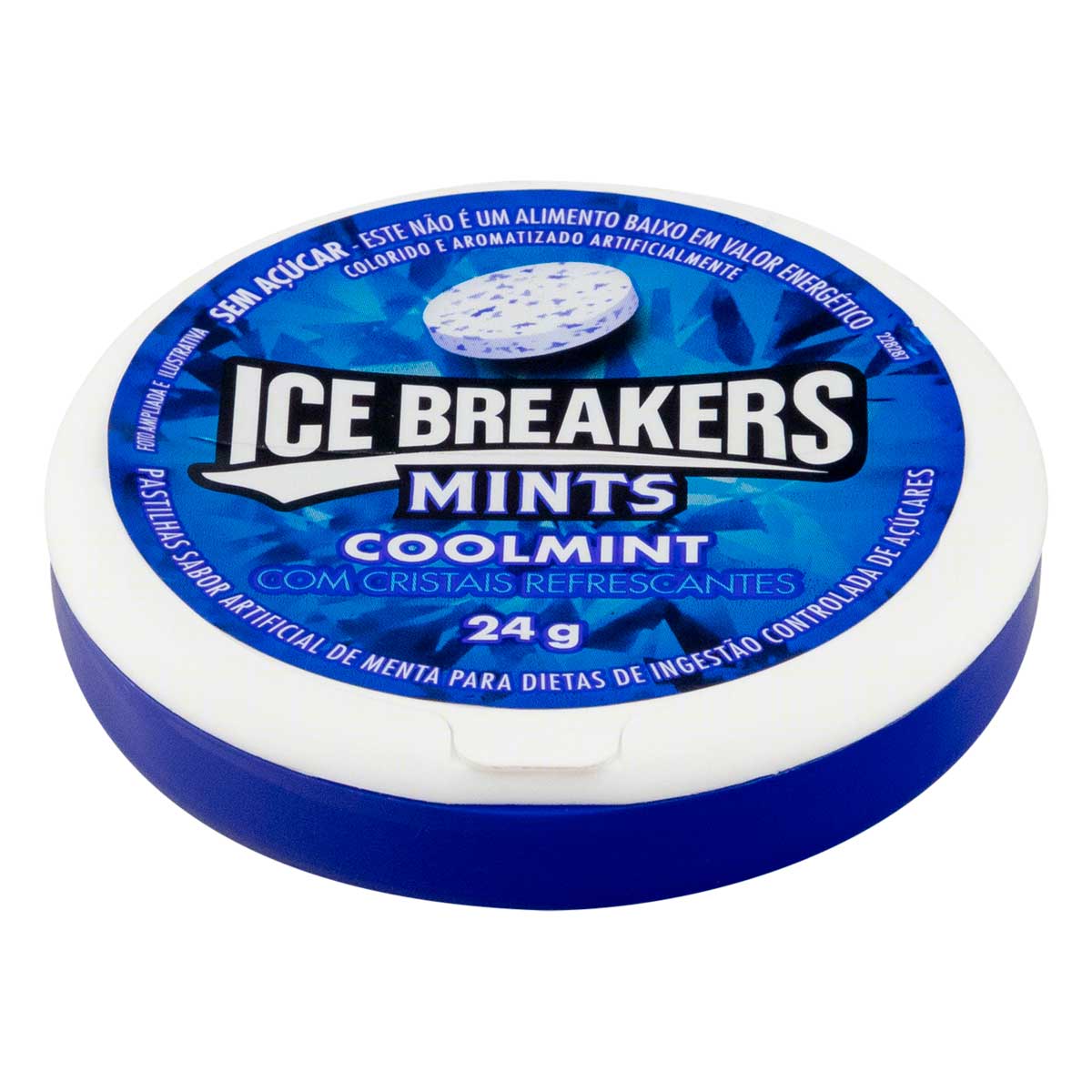 Pastilha Coolmint Zero Açúcar Ice Breakers Mints Pote 24 g