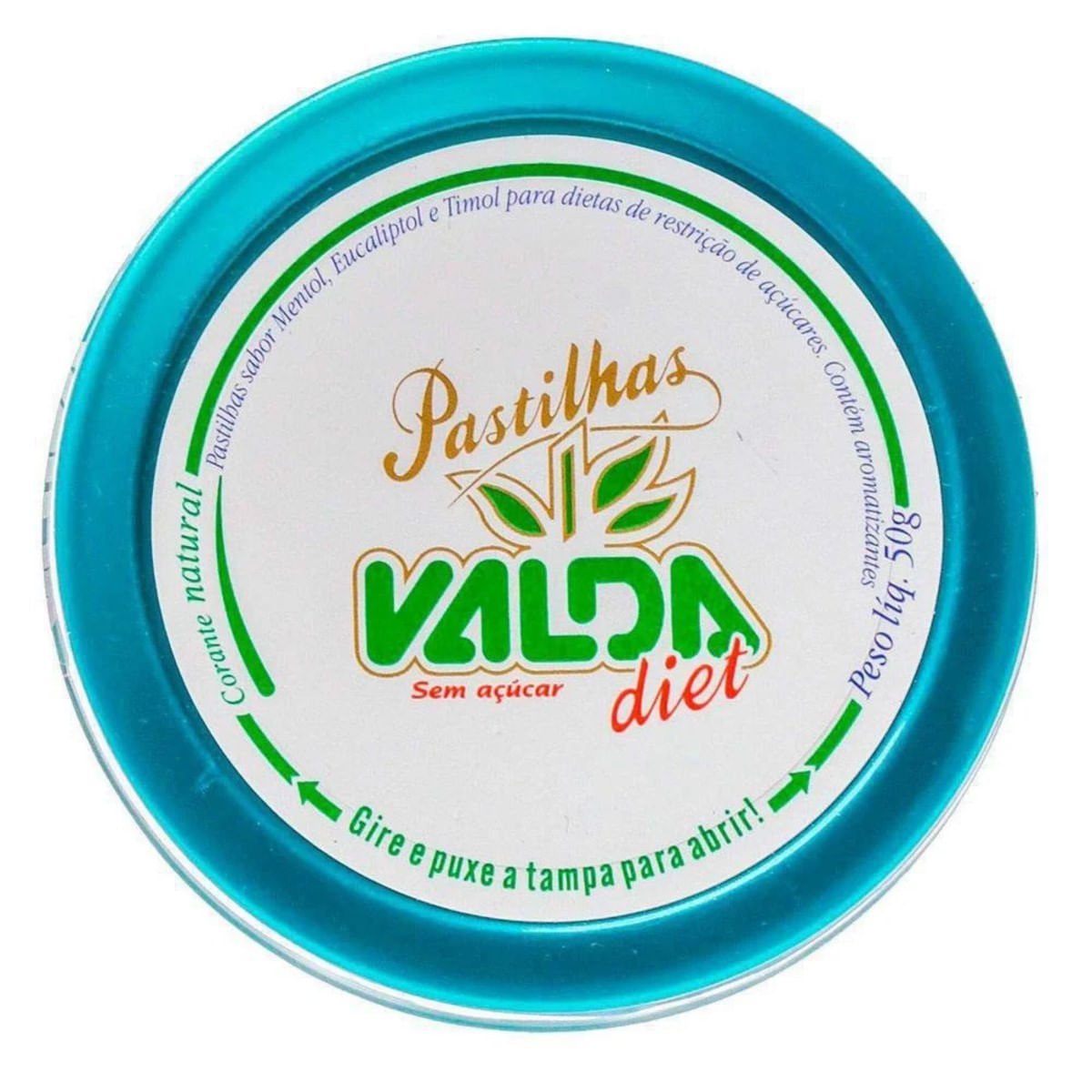 Pastilhas Valda Diet 50 g