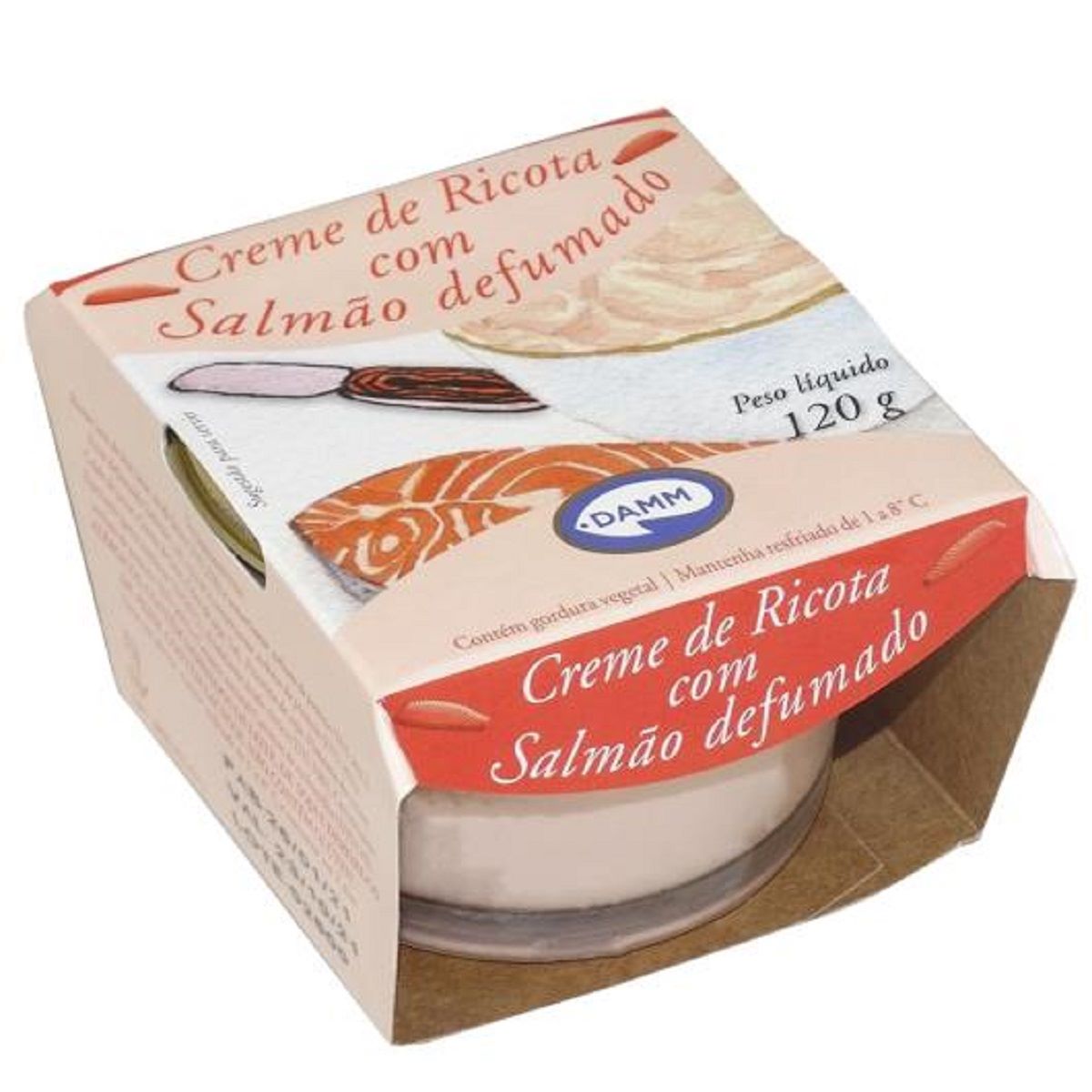 Creme de Ricota com Salmão Defumado Damm 120 g