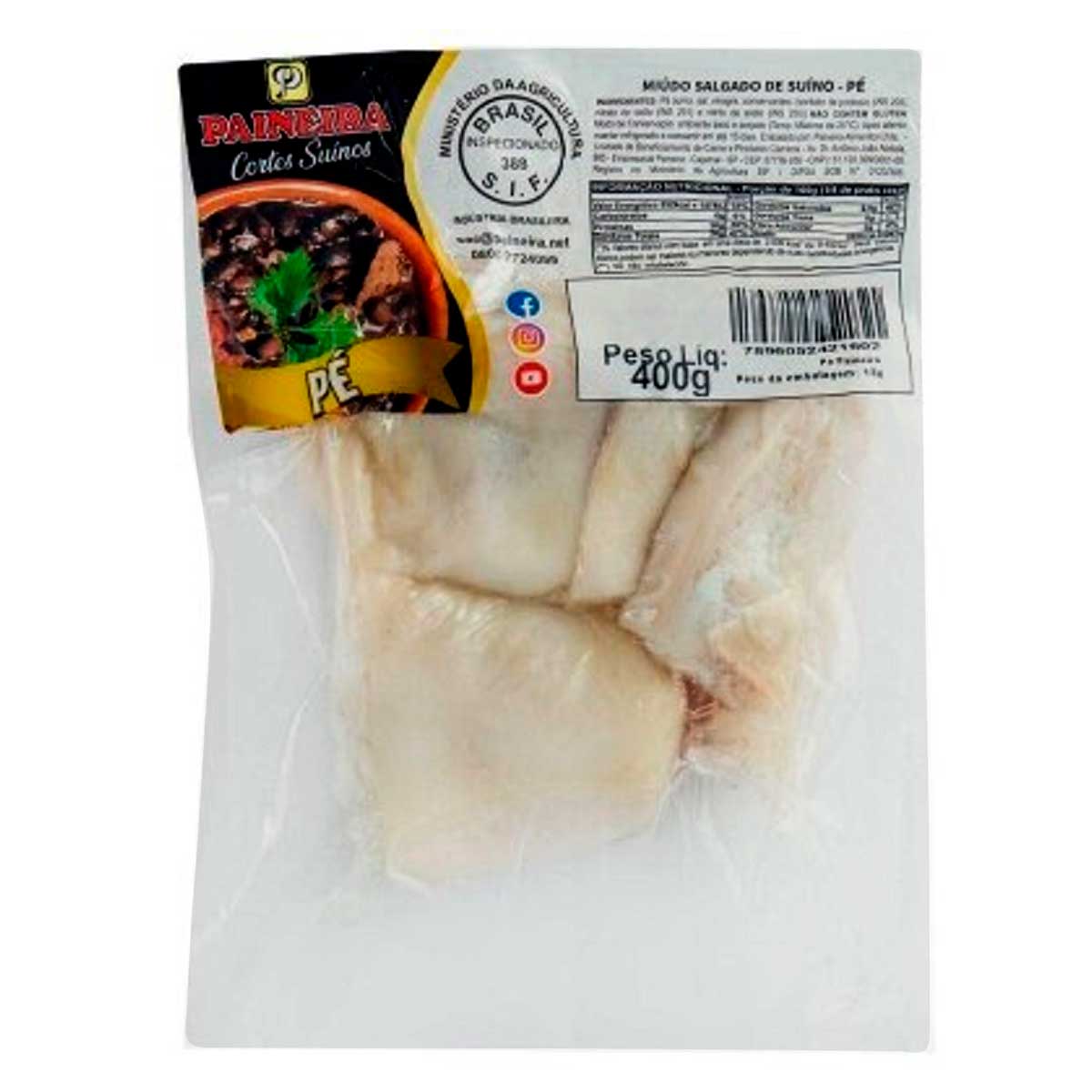 Pe Suíno Salgado Paineira 400 g