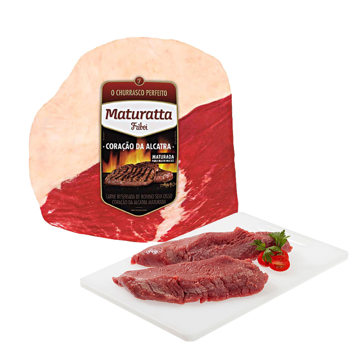 Peça de Miolo de Alcatra Bovina Resfriado Maturatta 1,1 Kg