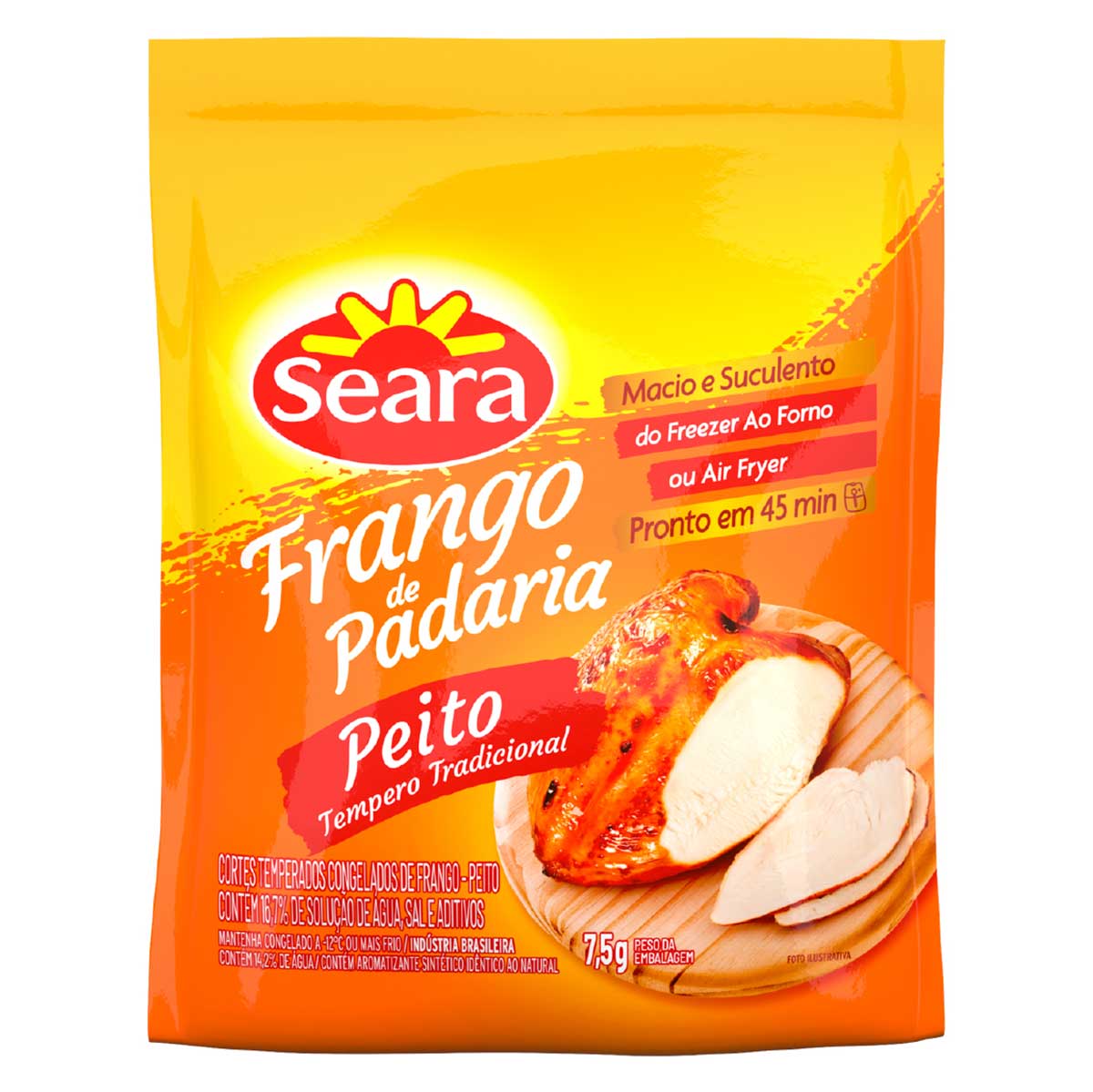 Peito Frango de Padaria Temperado Congelado Seara Aprox. 420g