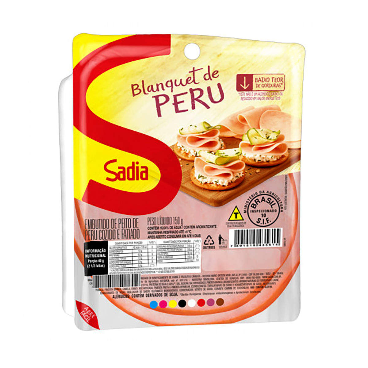 Peito Peru Defumado Sadia 150 g