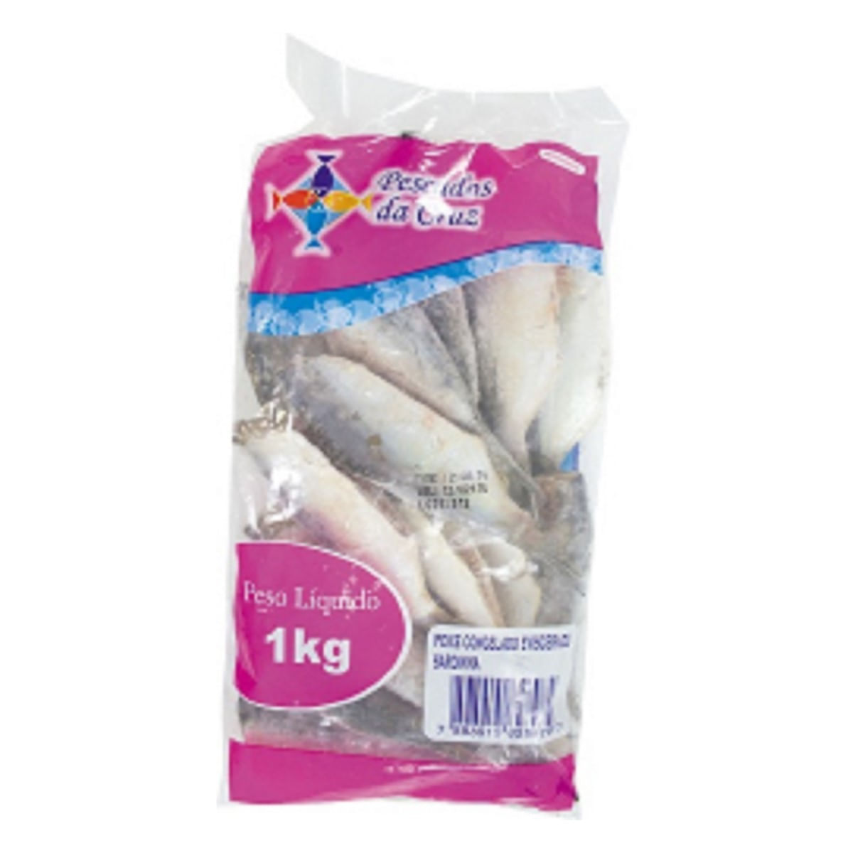 Sardinha Inteira Eviscerada Congelada Pescados da Cruz 1 kg