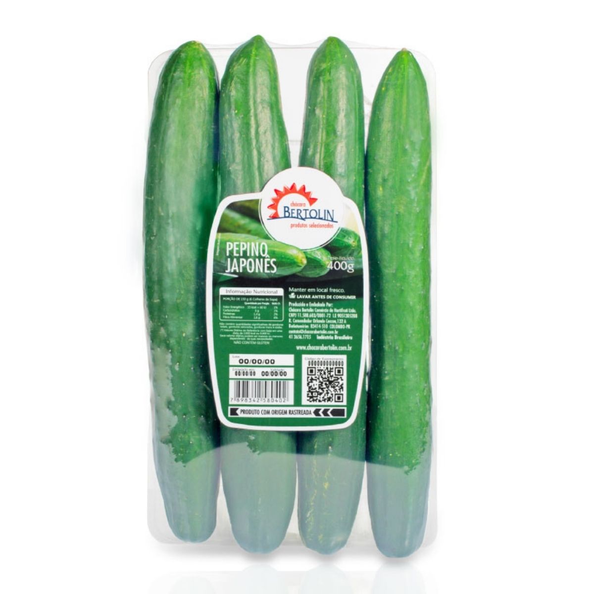 Pepino Japonês Bertolin 400 g