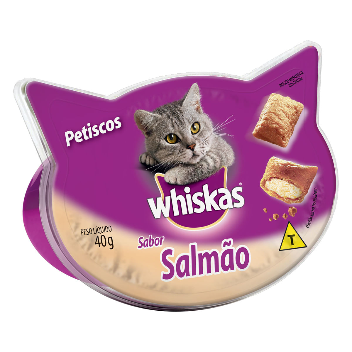 Petisco Whiskas Temptations Salmão para Gatos Adultos 40 g