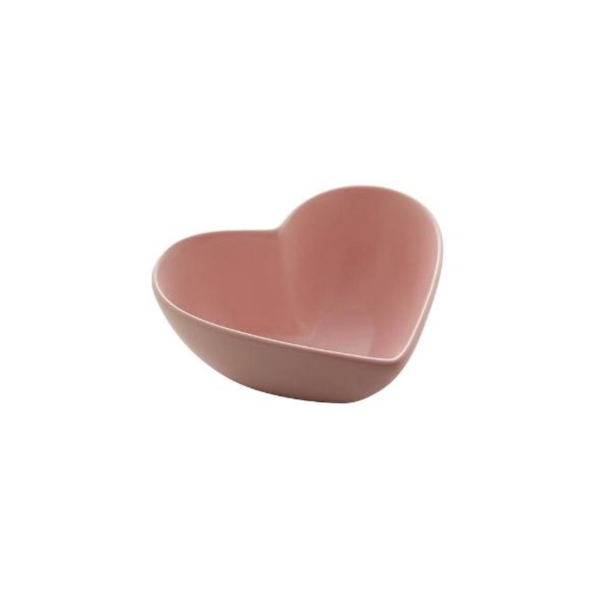 Petisqueira Cerâmica Heart Lyor 21 Cm Rosa