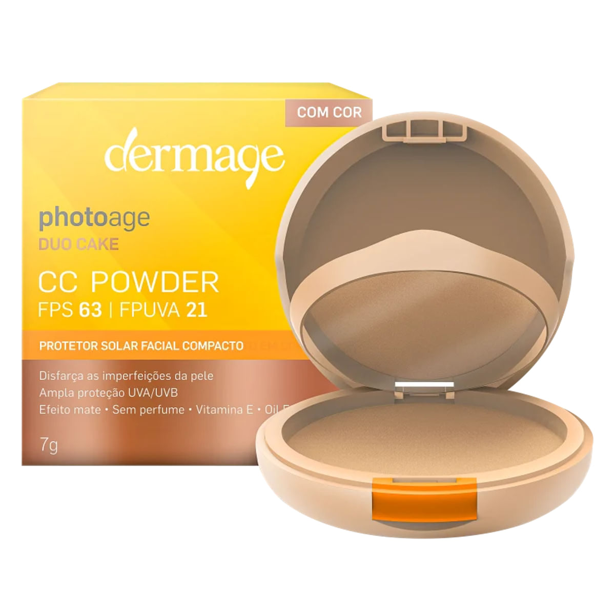 Protetor Solar Facial Photoage Médio Fps 63 Dermage 7 g