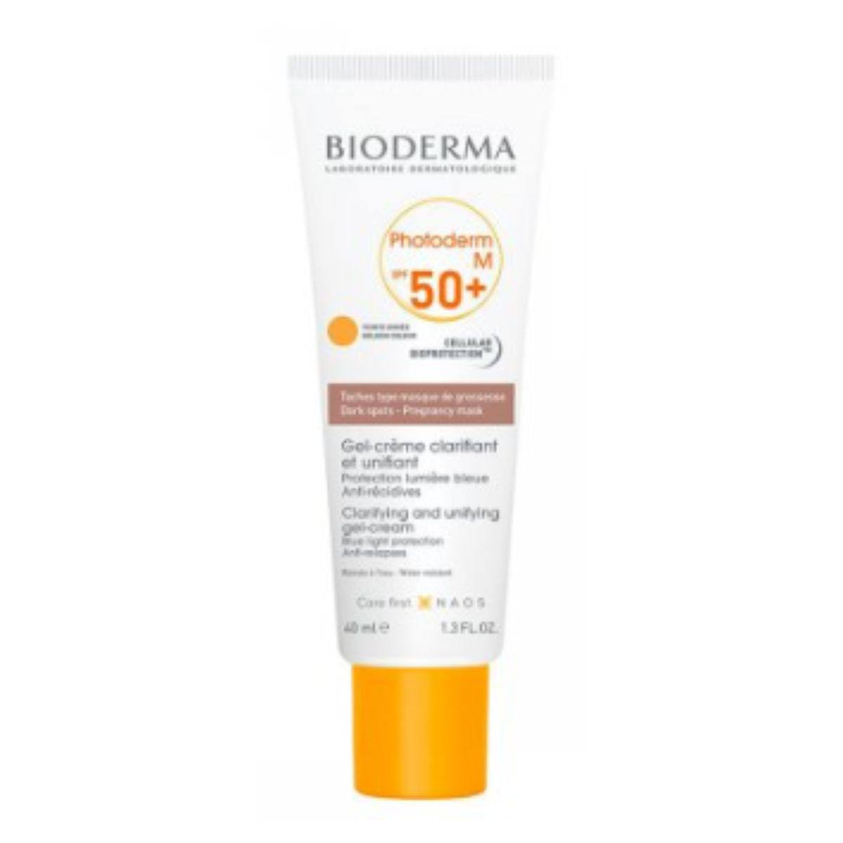 Protetor Solar Facial Bioderma Photoderm M Golden Colours Clareador FPS 50 com 40 ml