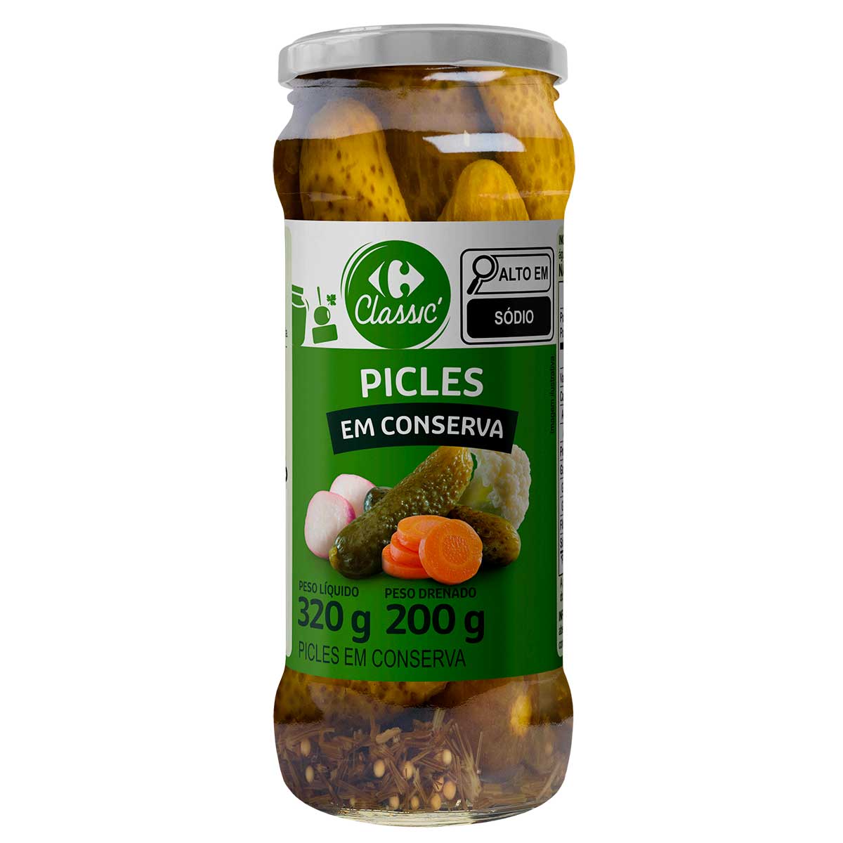 Pickles Carrefour Classic 200 g