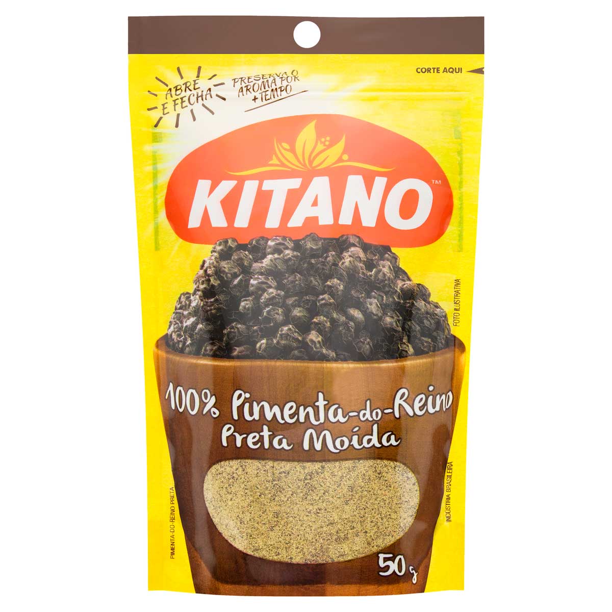 Pimenta do Reino Preta Moída Kitano 50g