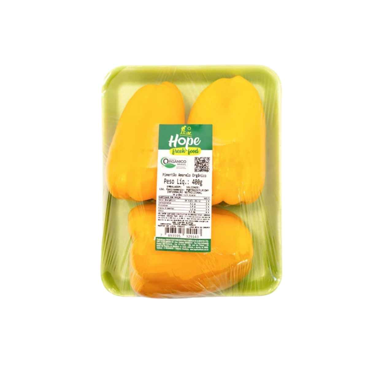 Pimentão Amarelo Orgânico Hope 400 g