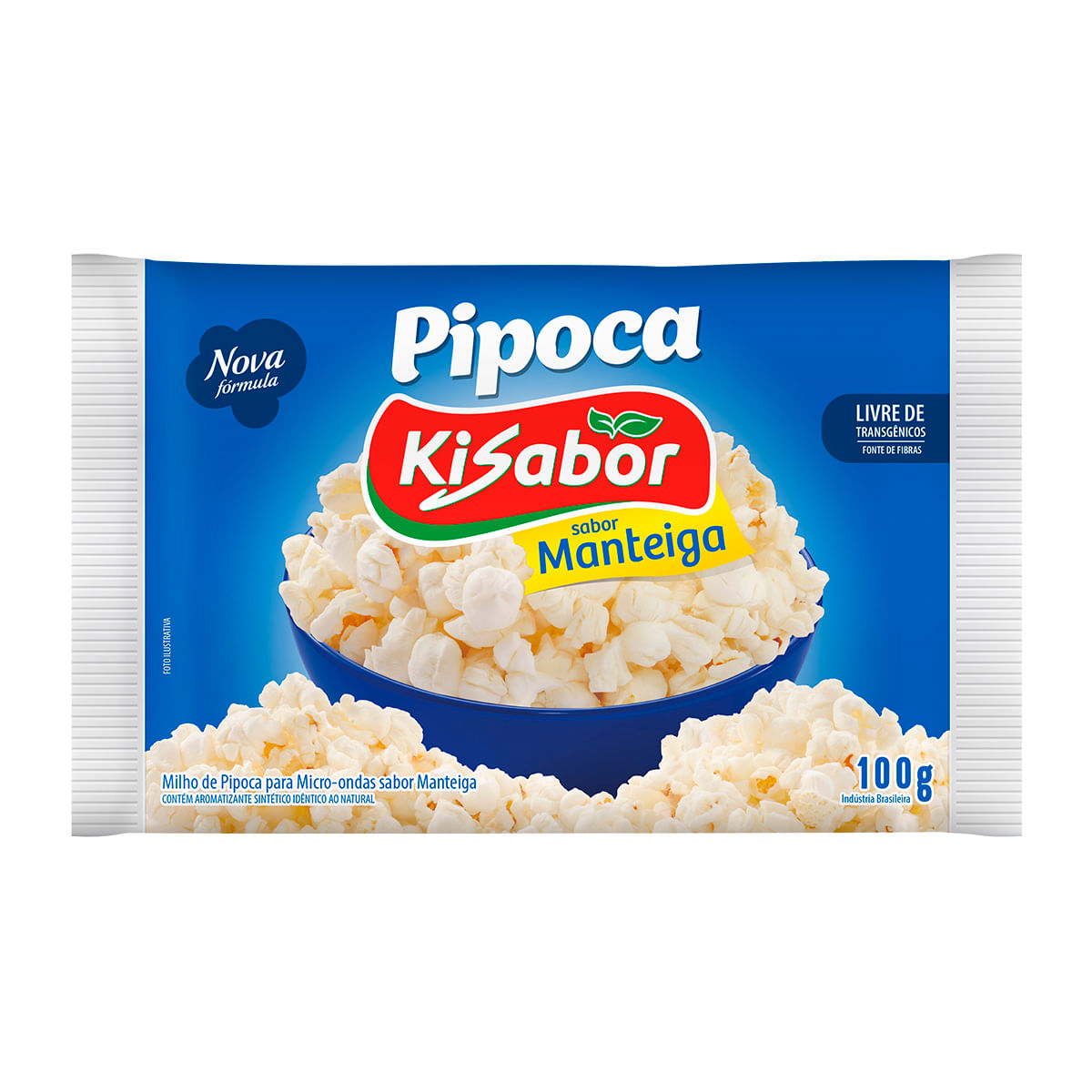 Pipoca Micro-Ondas Kisabor Manteiga 100 g