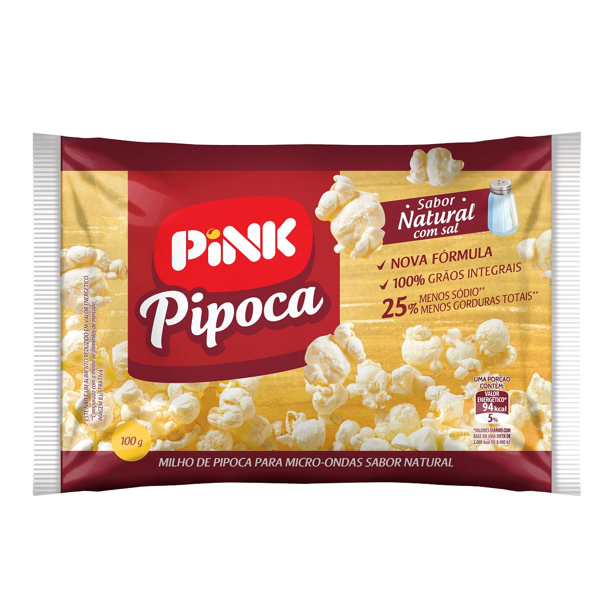 Milho de Pipoca para Micro-ondas Natural Pink 100 g