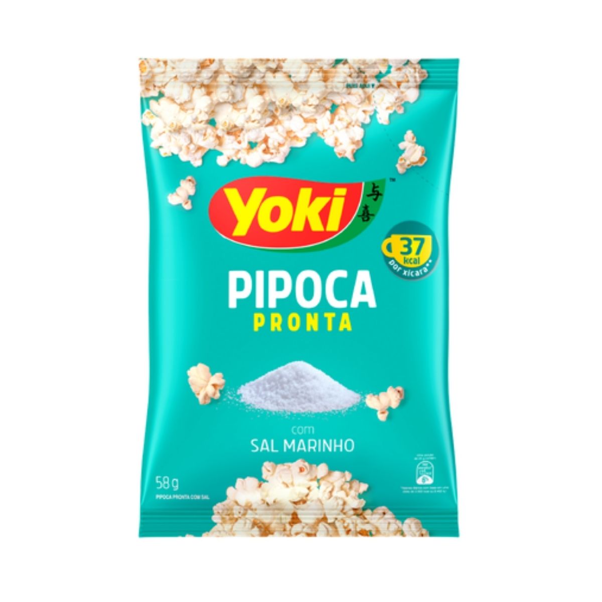 Pipoca Pronta Sal Marinho Yoki 58 g